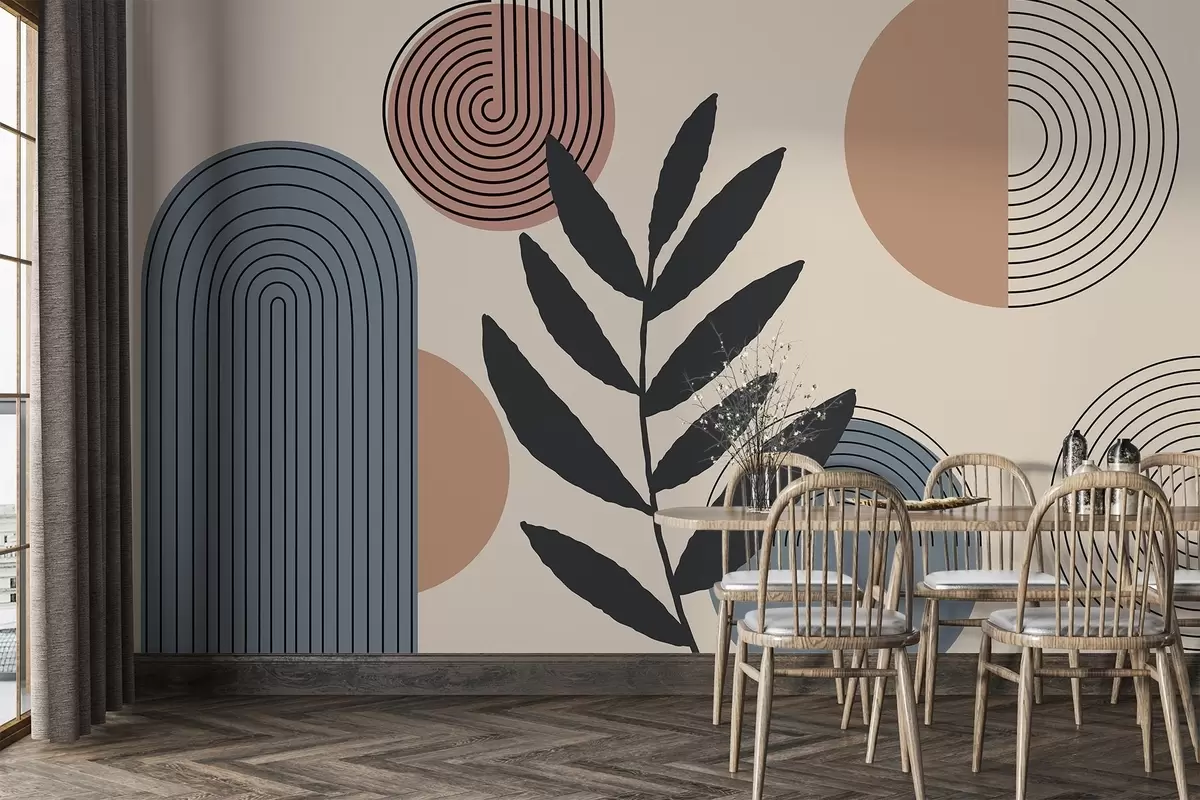 Fototapeedid Geomeetrilised lehed w04385