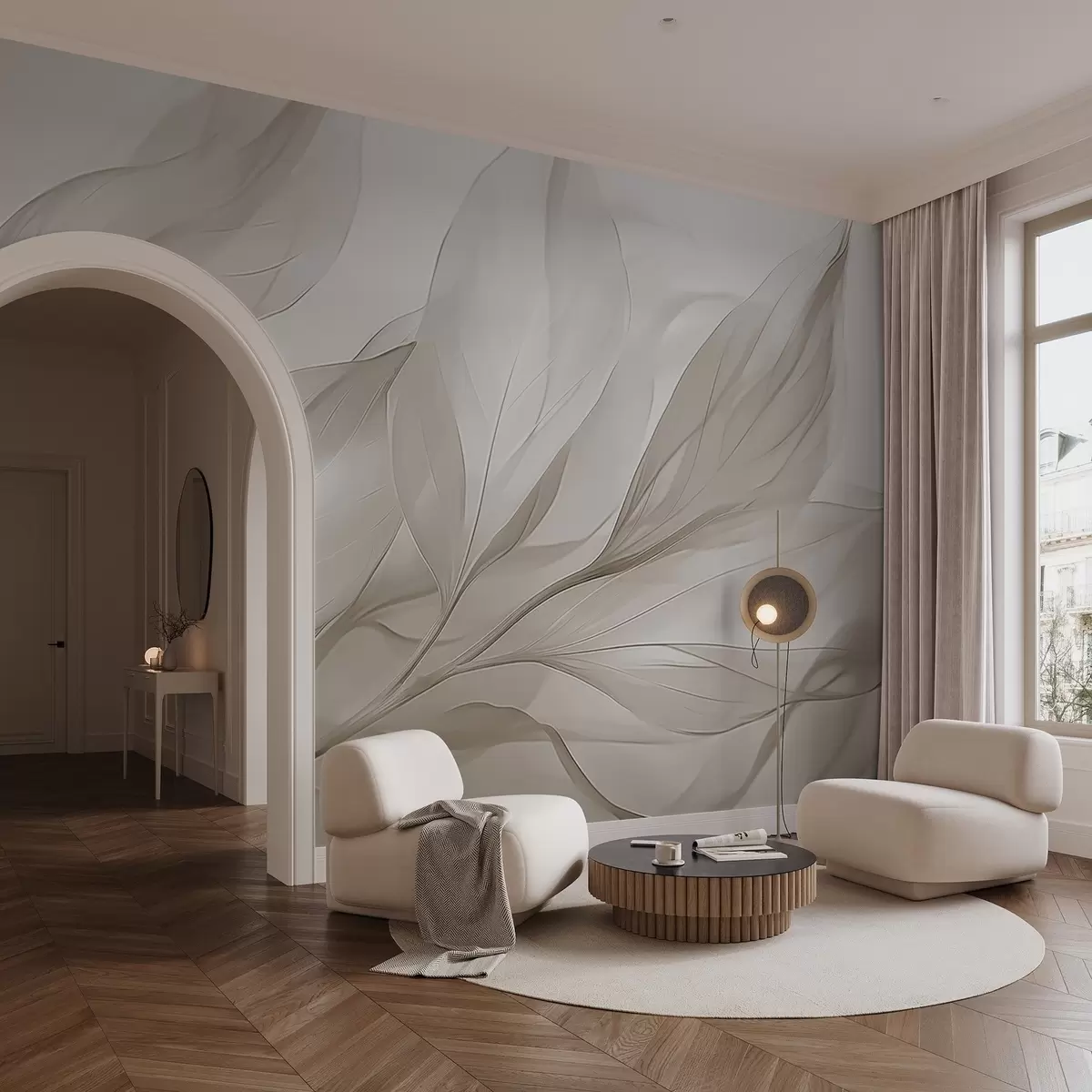 Fototapeedid Läbipaistvad lehed w04376v2