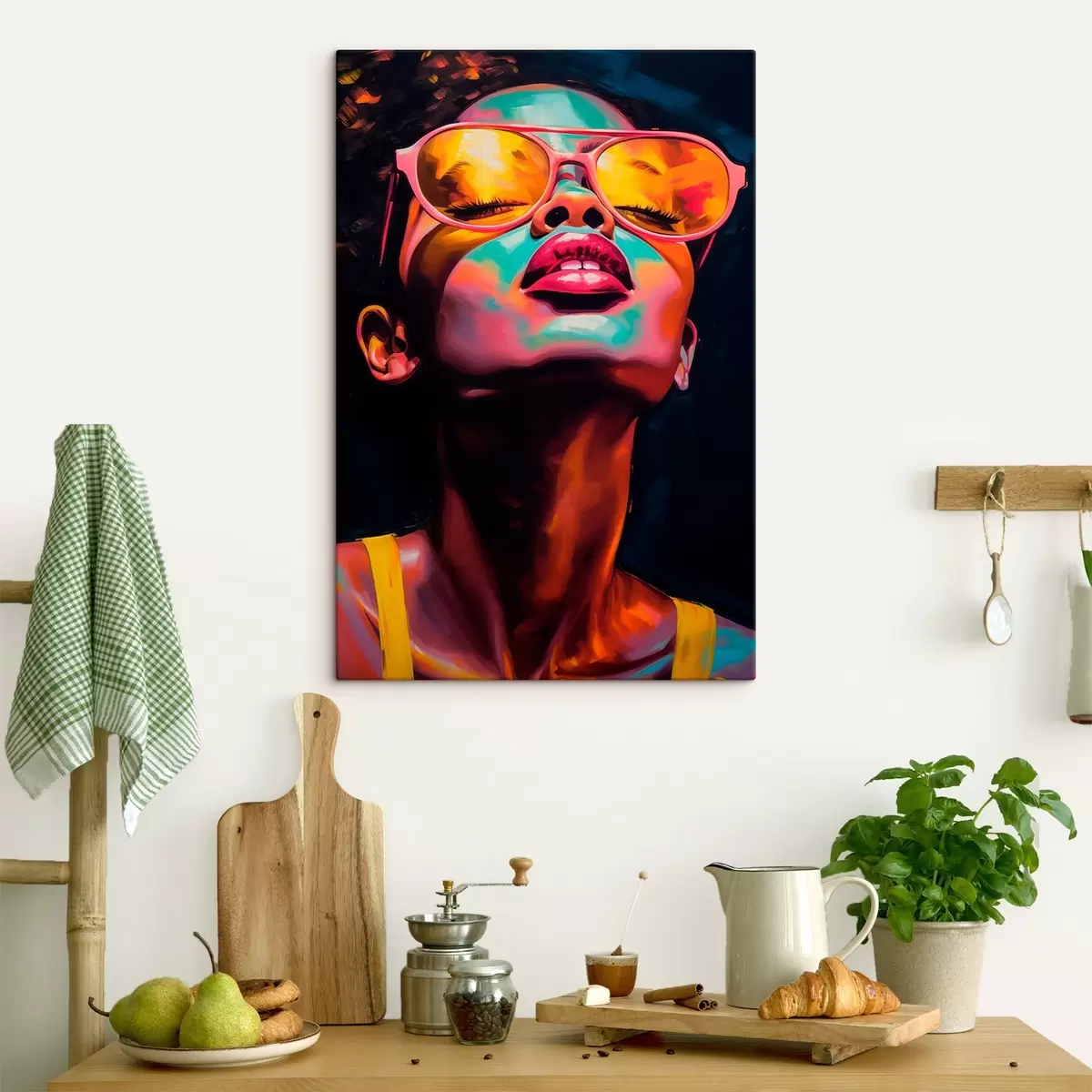 Pilt Naine kannab kollaseid prille s45311