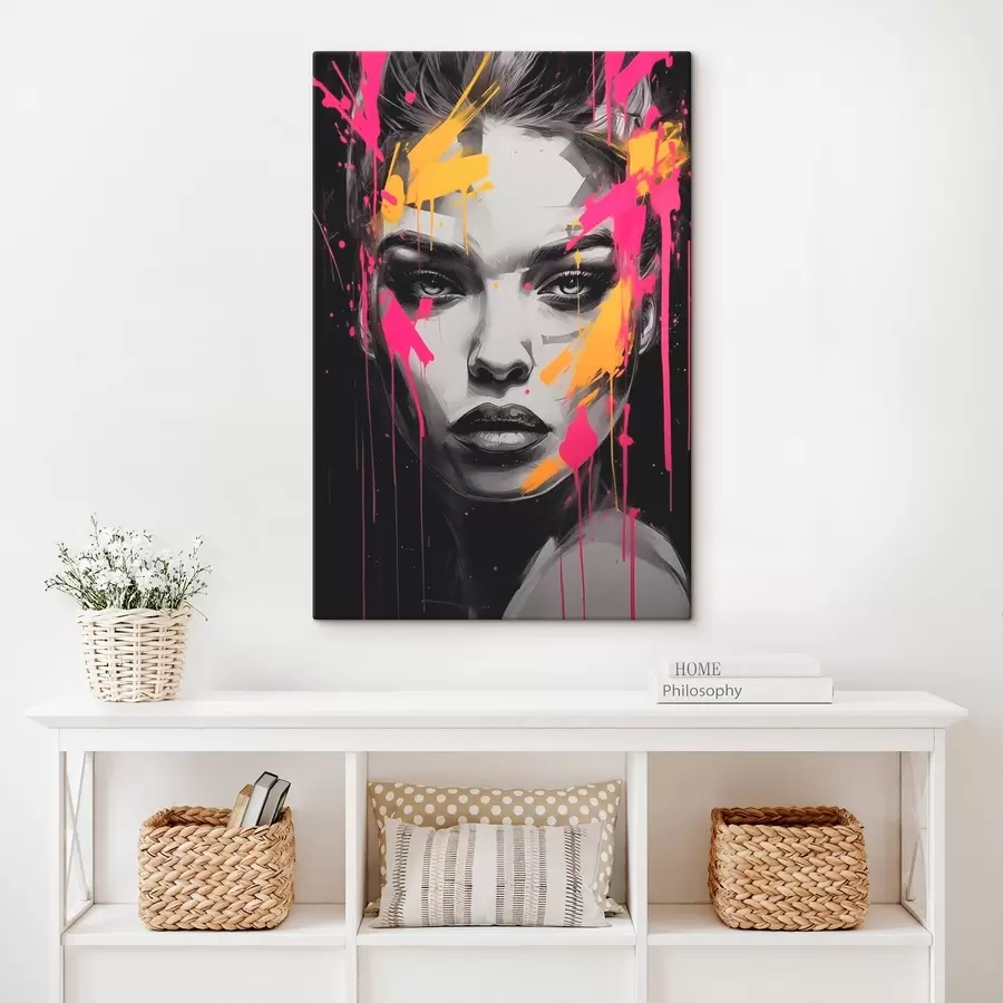 Pilt Must-valge naiste portree s45319