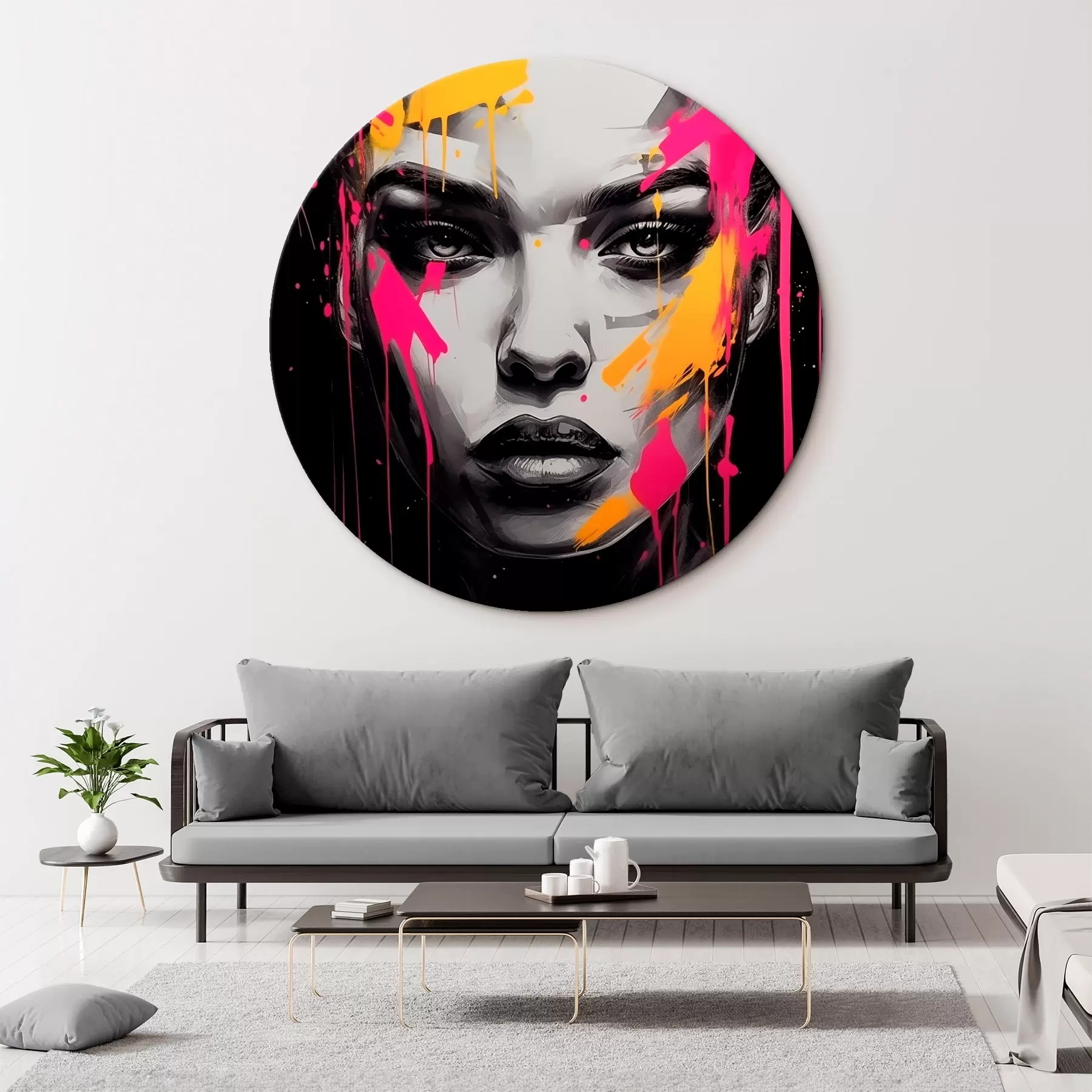 Pilt Must-valge naiste portree r45319