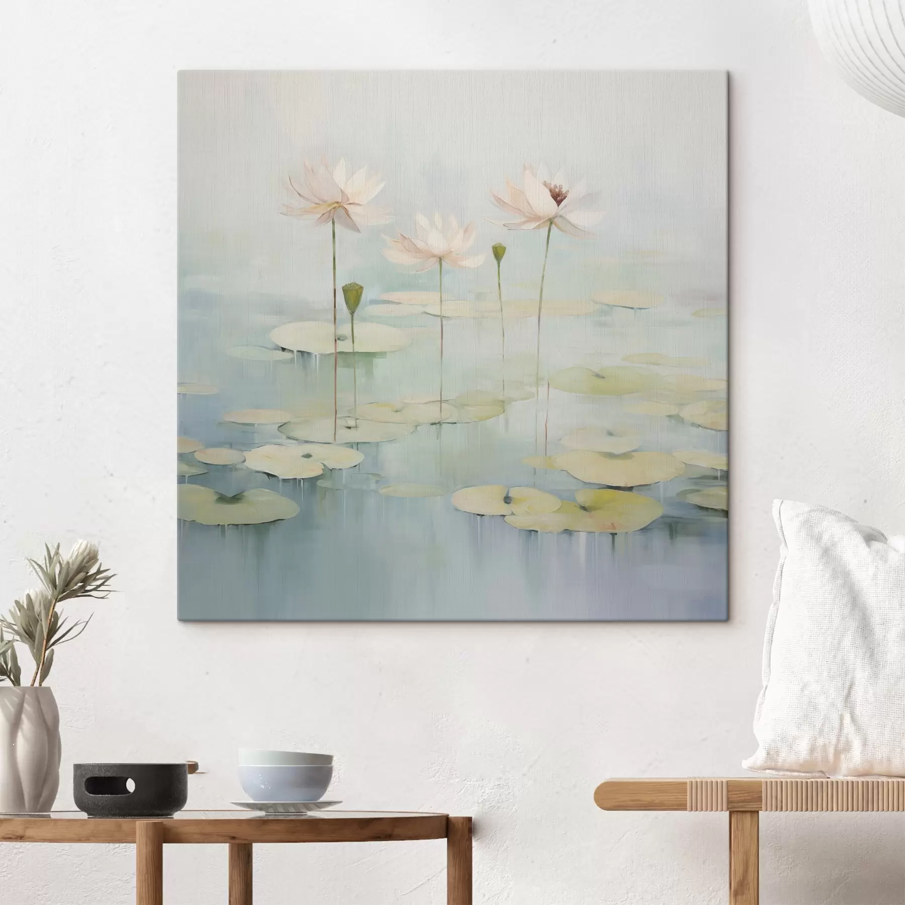 Pilt Lootose lehed ja lilled tiigis s45350