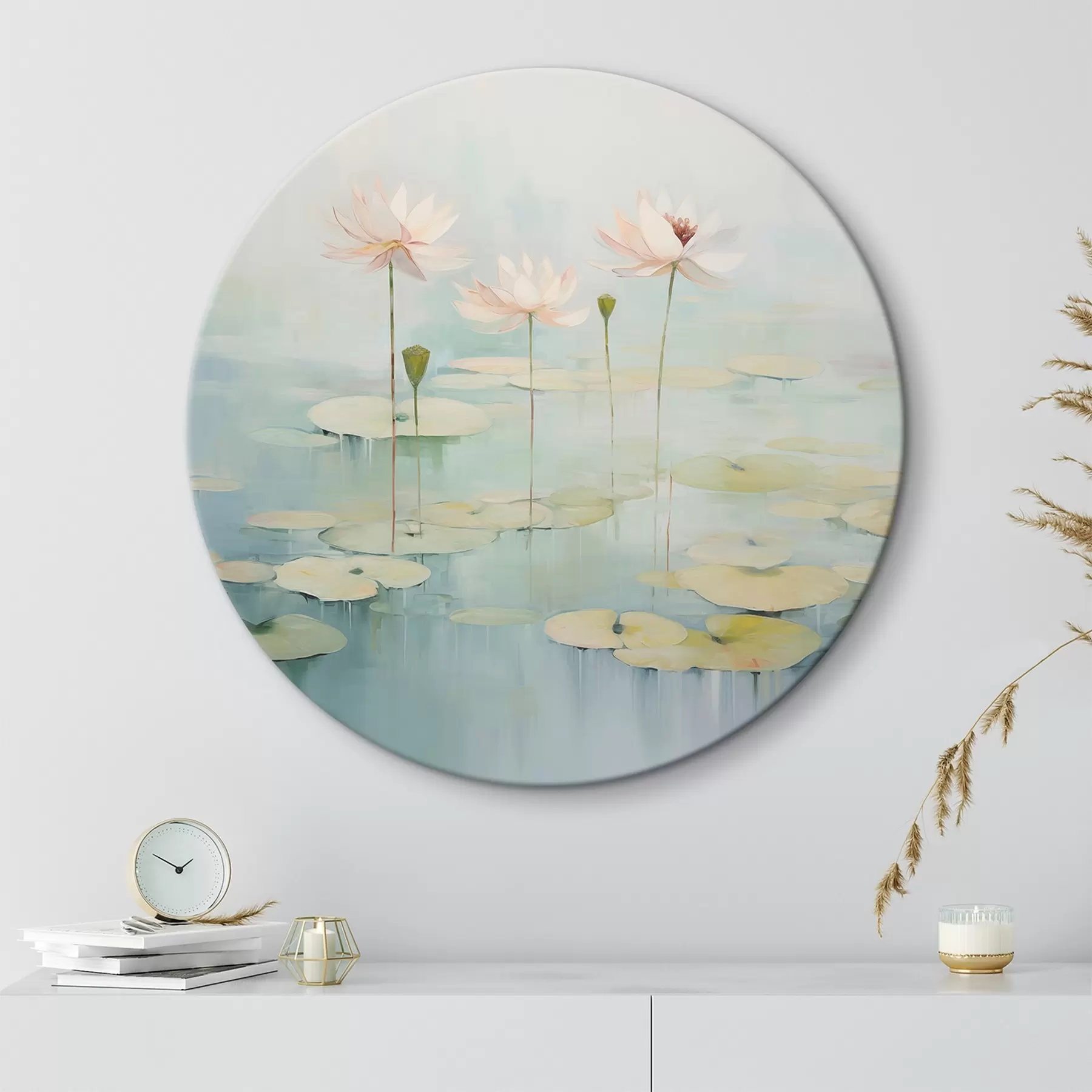 Pilt Lootose lehed ja lilled tiigis r45350