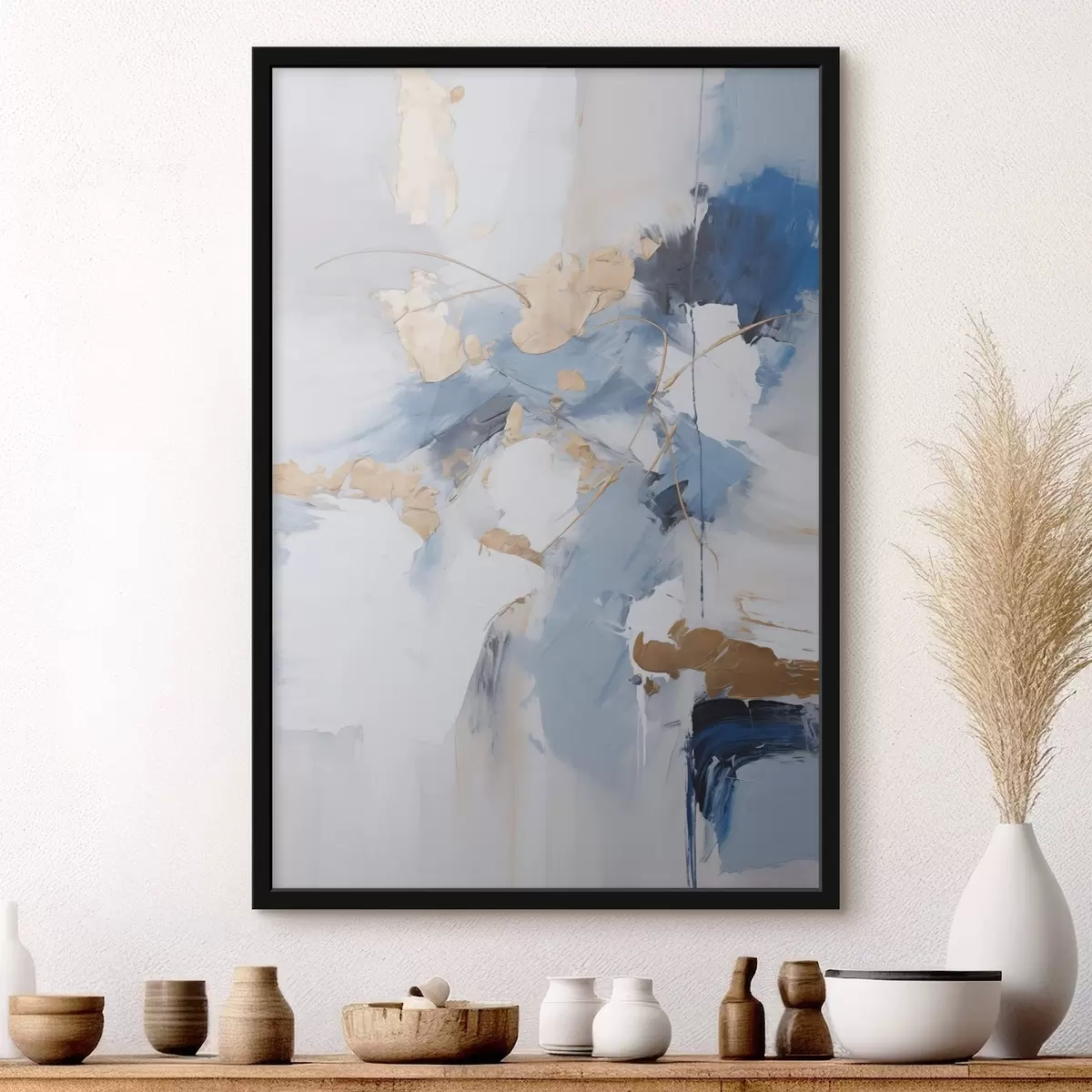 Plakat Abstraktsiooni imitatsioon maali f45348