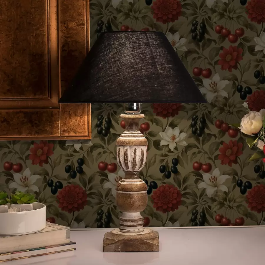 Fototapeedid Kirsid, lilled ja mustad oliivid a00384