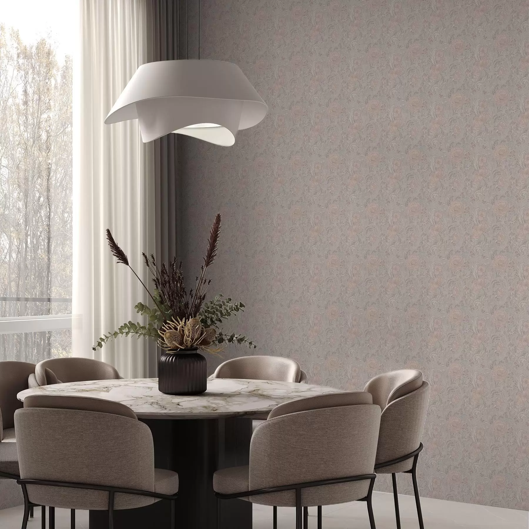 Fototapeedid Pehmed pastelllilled juugendstiilis a00394