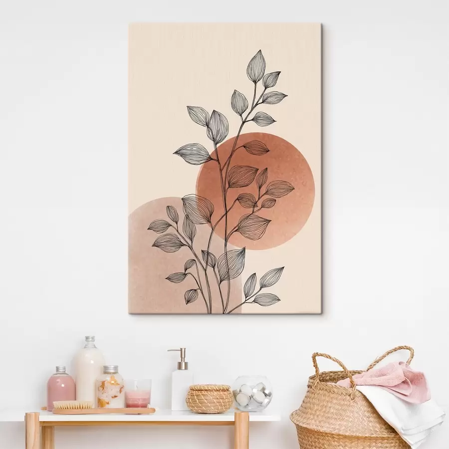 Pilt Päikeseloojang ja lehed s45391