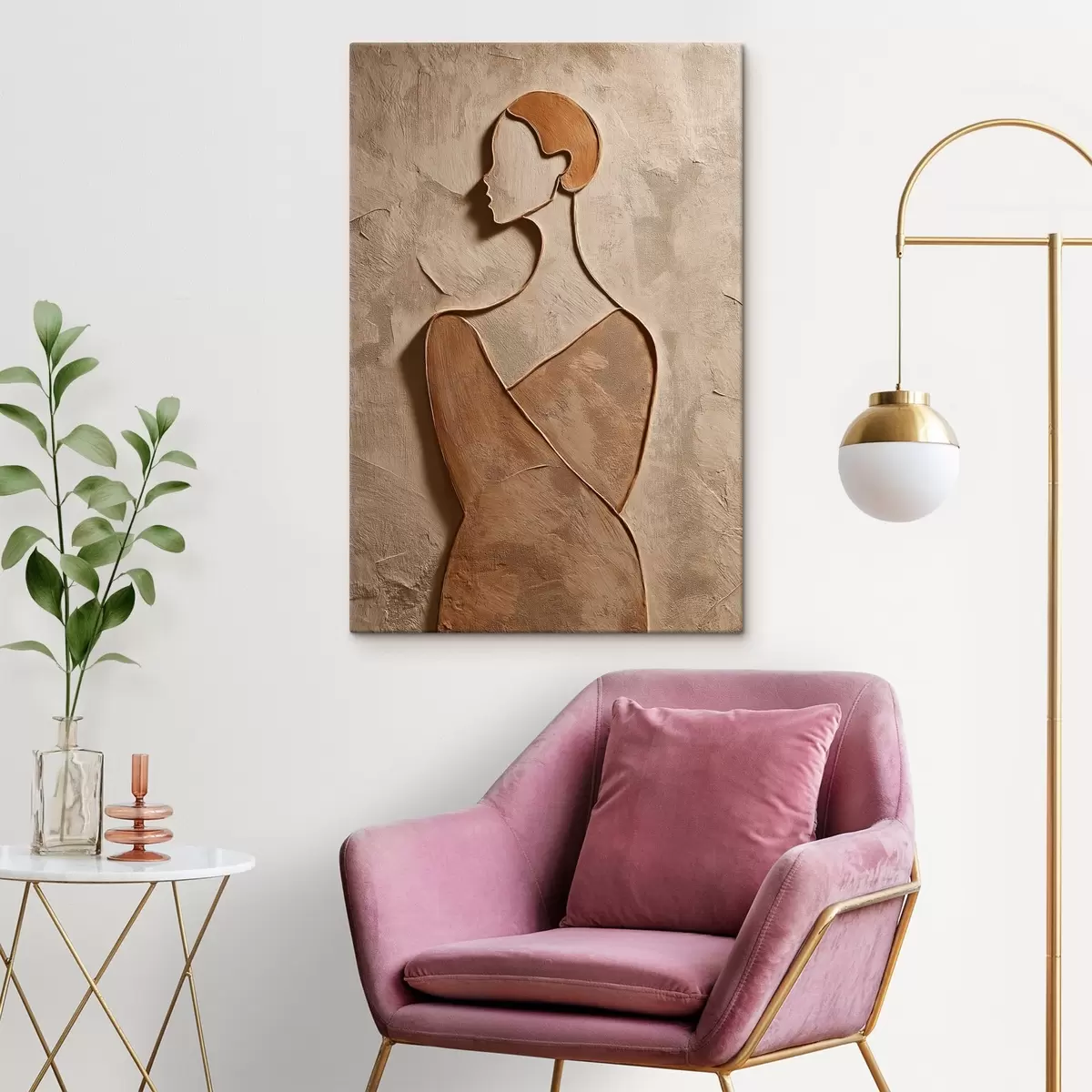 Pilt Abstraktne naise nägu s45396