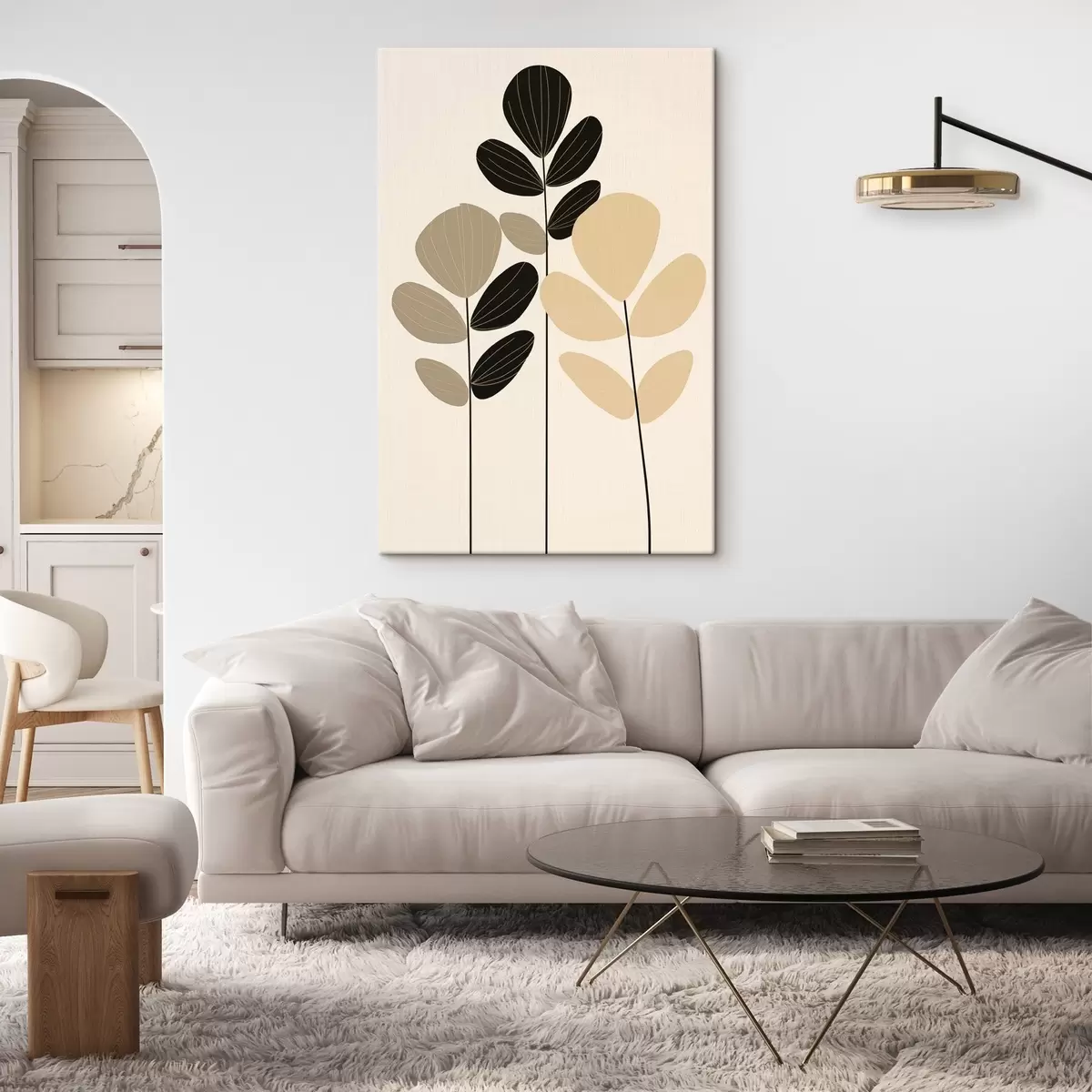 Pilt Minimalistlik botaaniline illustratsioon s45400