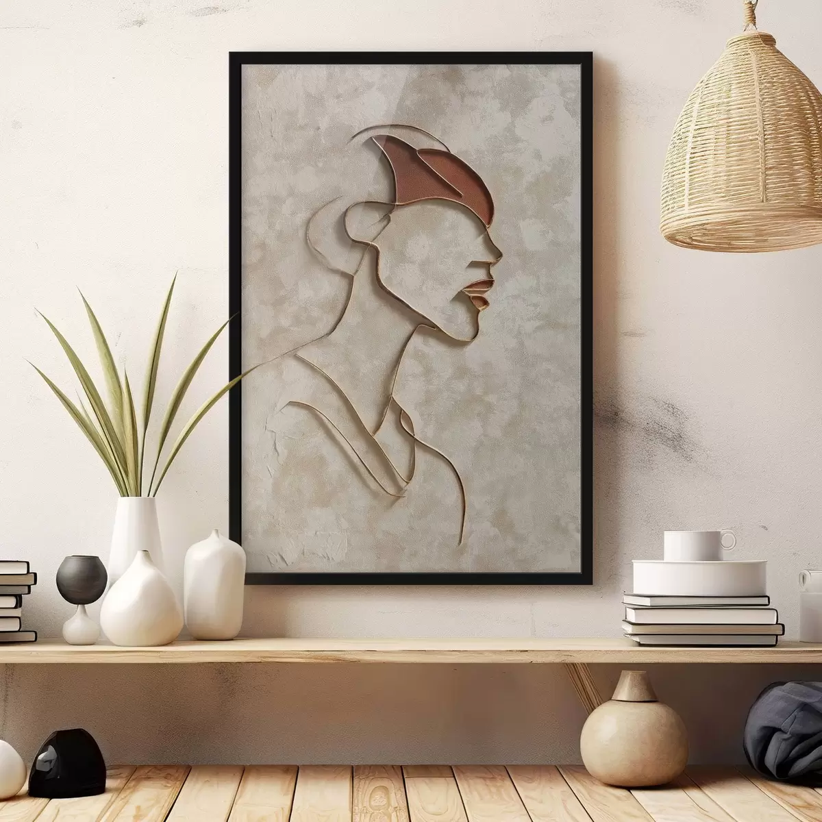 Plakat Abstraktne naise nägu f45395