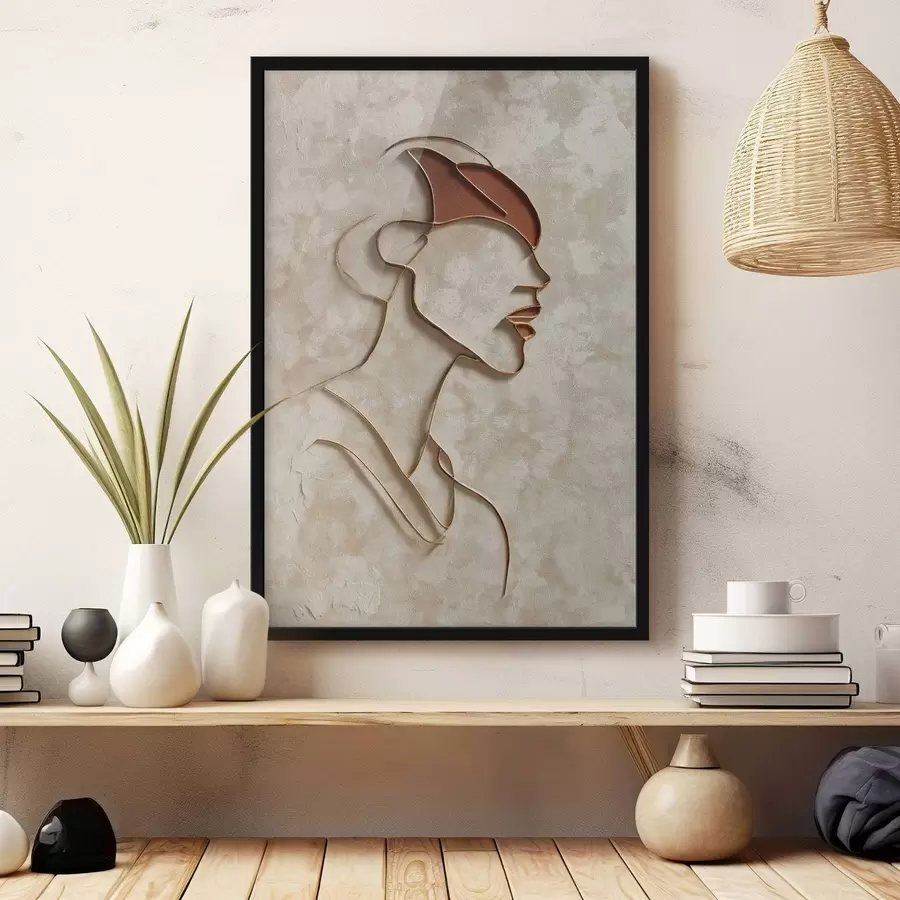 Fototapeedid Abstraktne naise nägu f45395