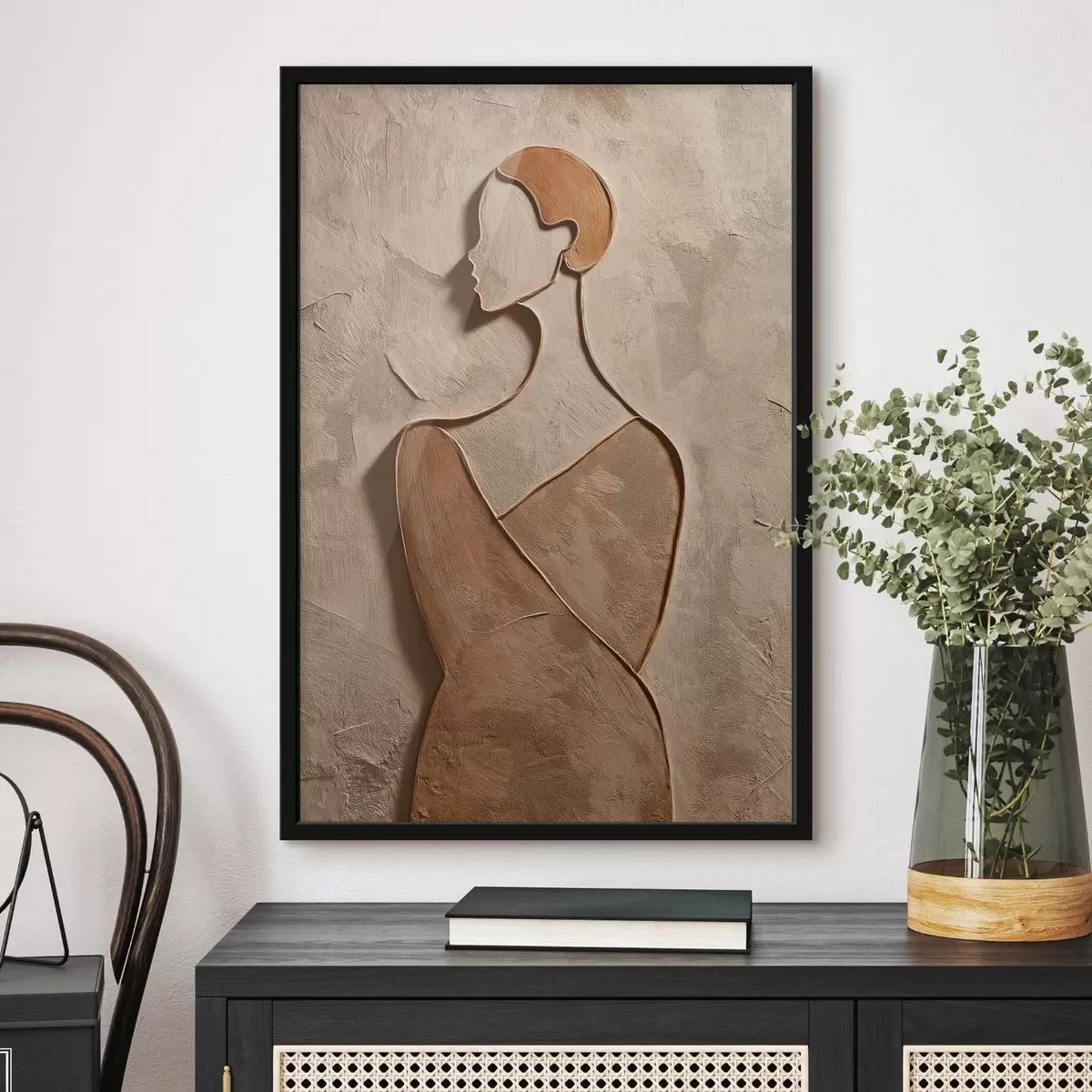 Plakat Abstraktne naise nägu f45396