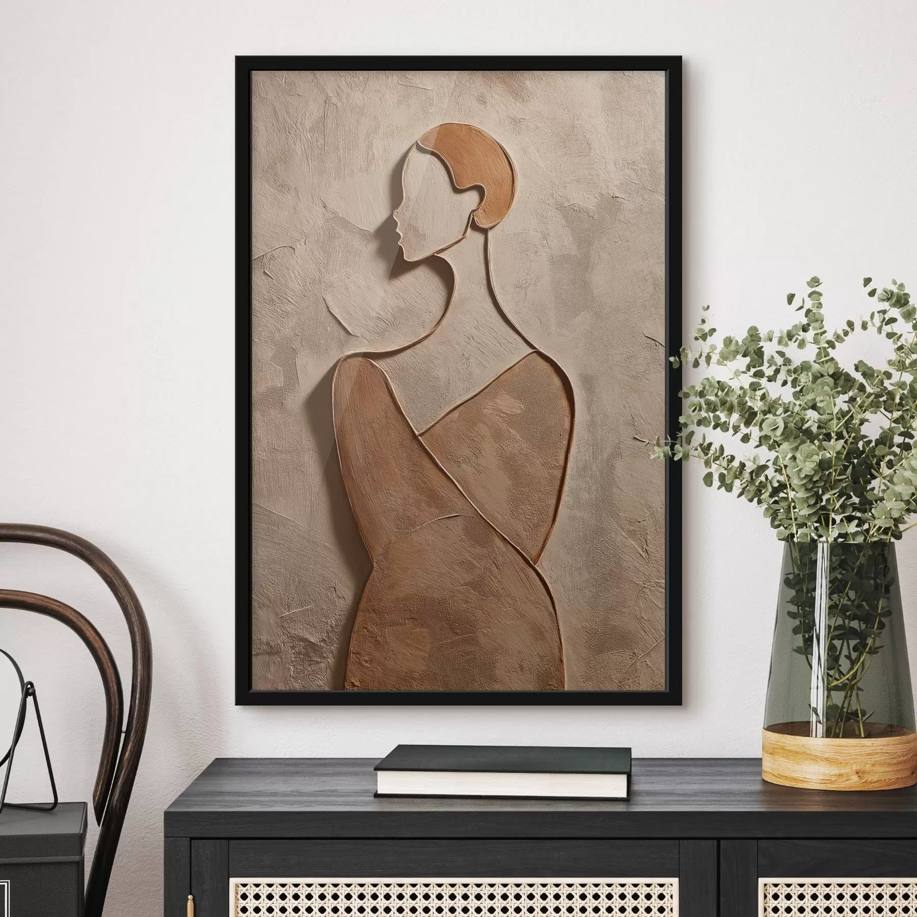 Fototapeedid Abstraktne naise nägu f45396