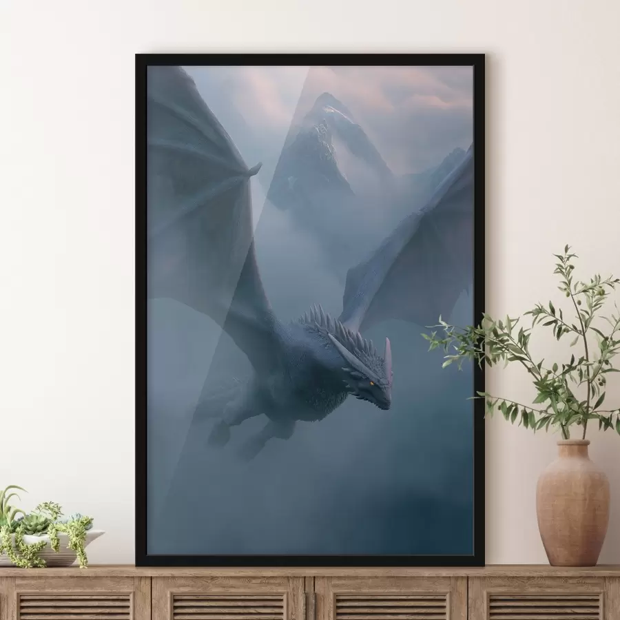 Fototapeedid Tume draakon taevas f45411