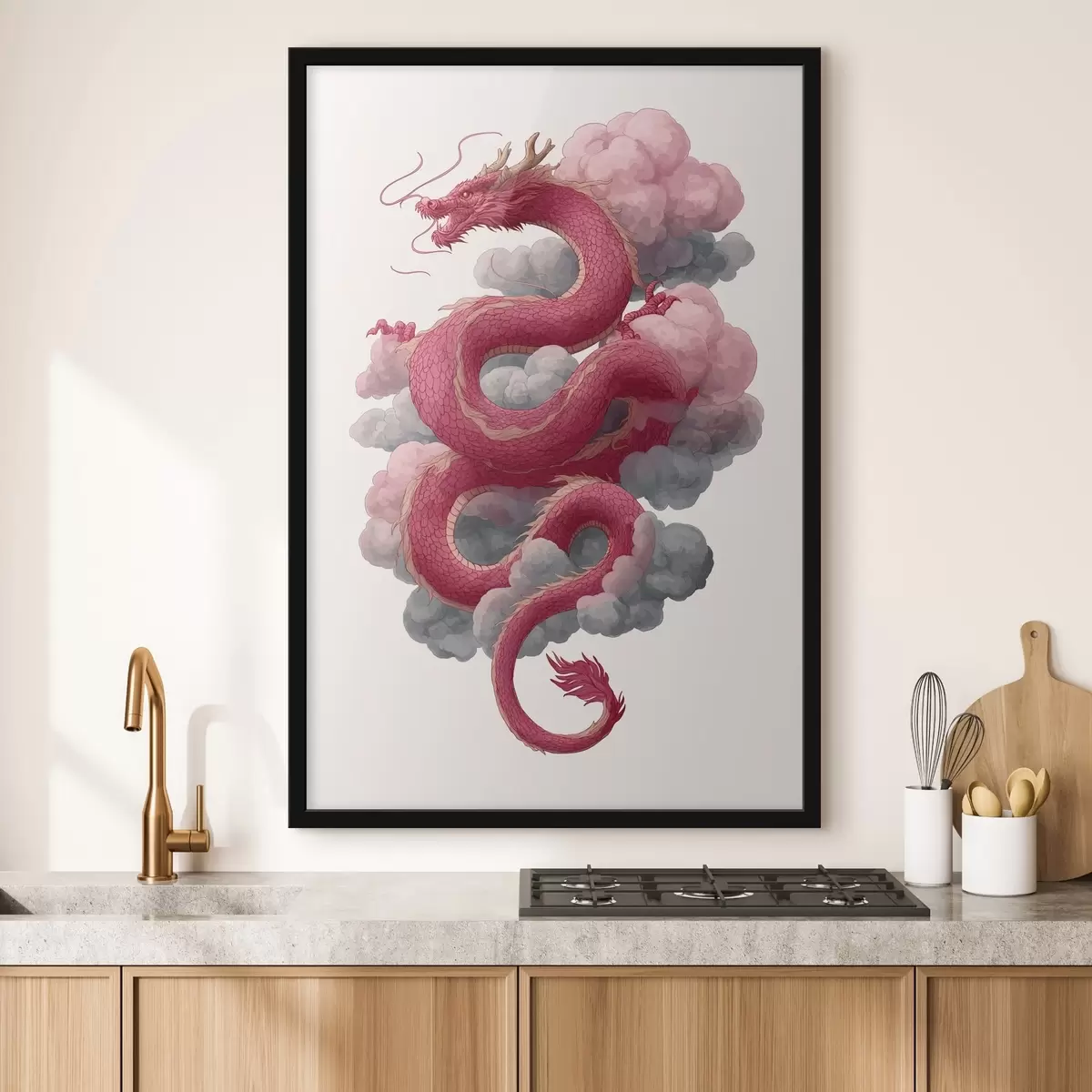 Plakat Draakon hiina stiilis f45412