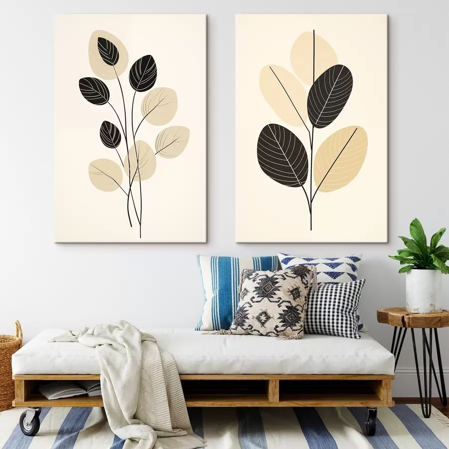 Pilt Abstraktsed lainelised jooned koos mahulise tekstuuri ja sujuvate kõverustega m00599