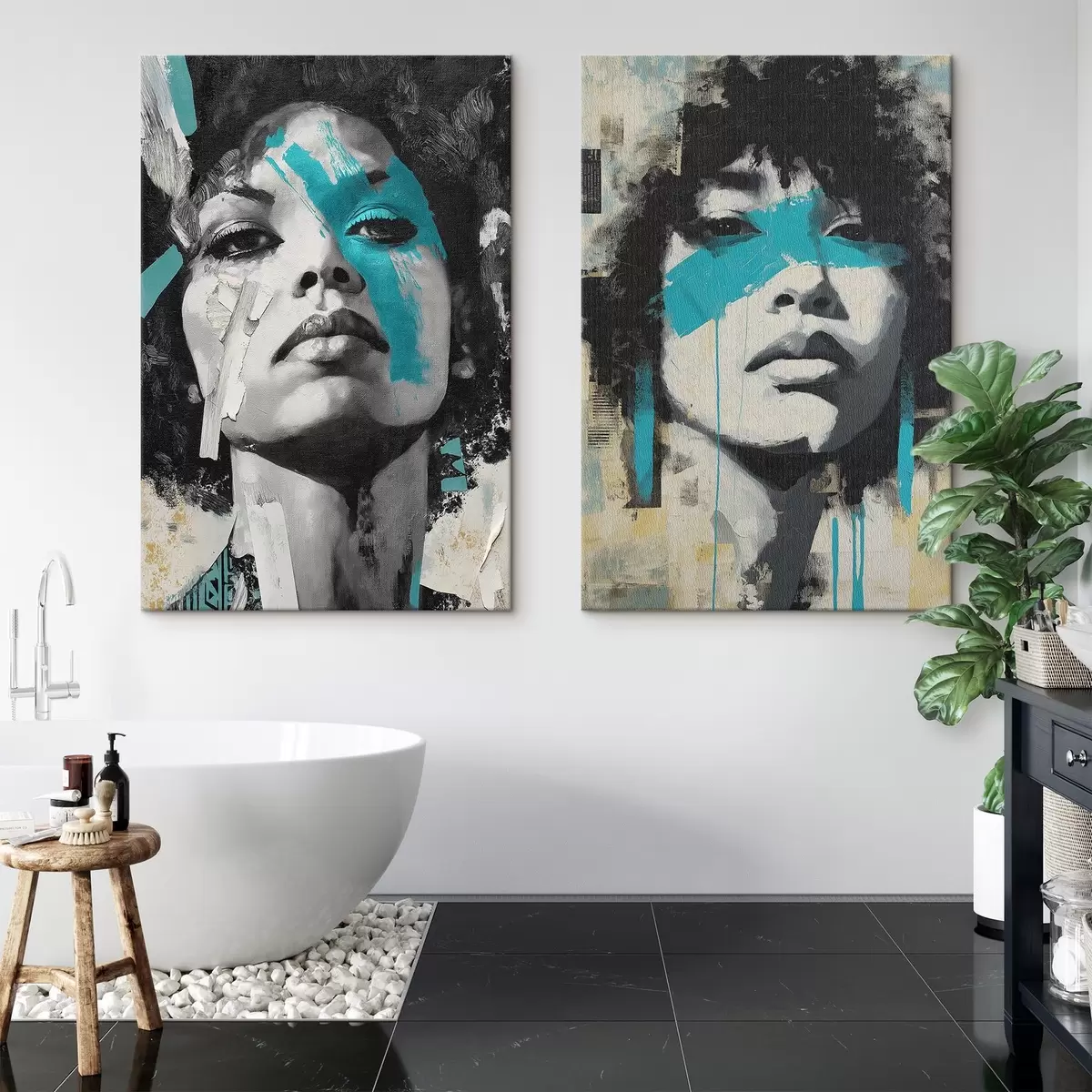 Pilt Abstraktne naise nägu m00602