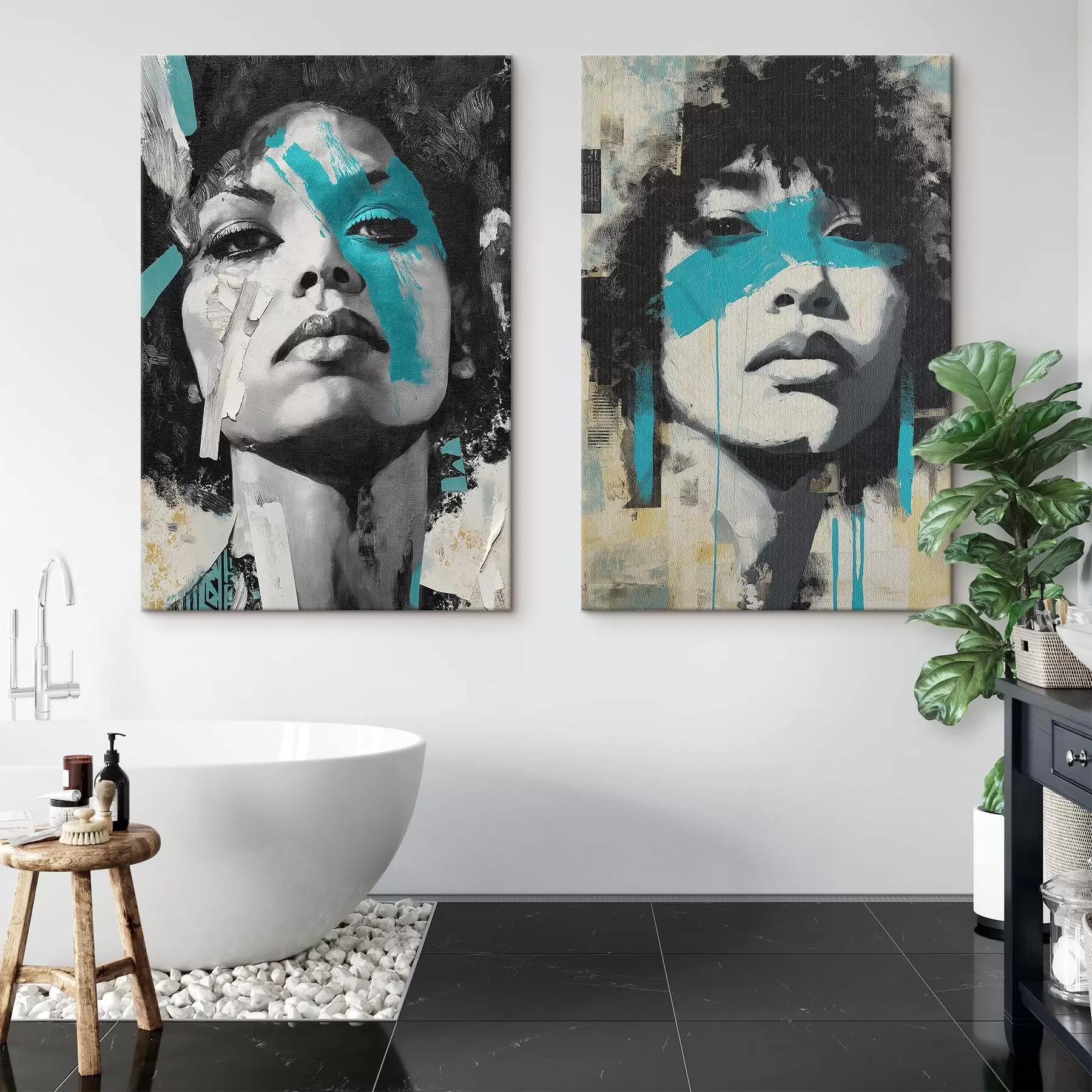 Pilt Abstraktne naise nägu m00602