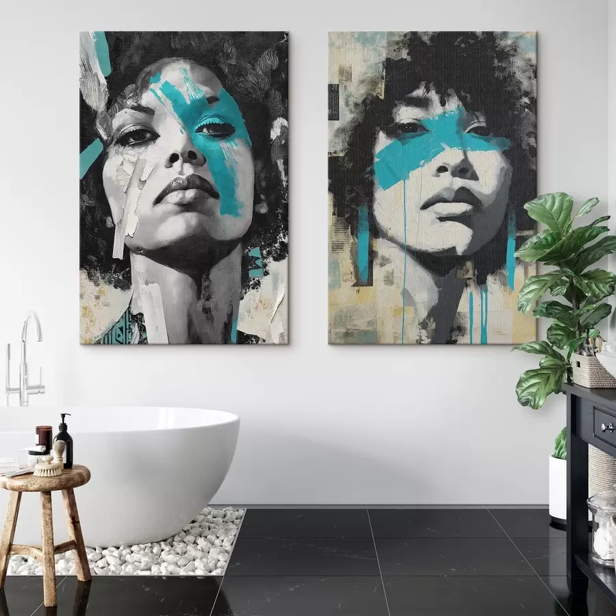 Pilt Abstraktne naise nägu m00602