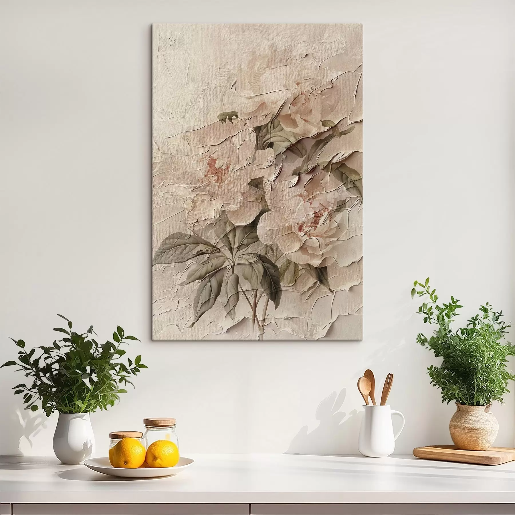 Pilt Lopsakas kimp pojengid akvarellistiilis heledal taustal s45336