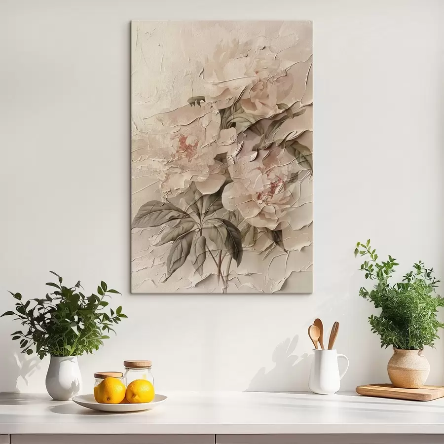 Pilt Lopsakas kimp pojengid akvarellistiilis heledal taustal s45336