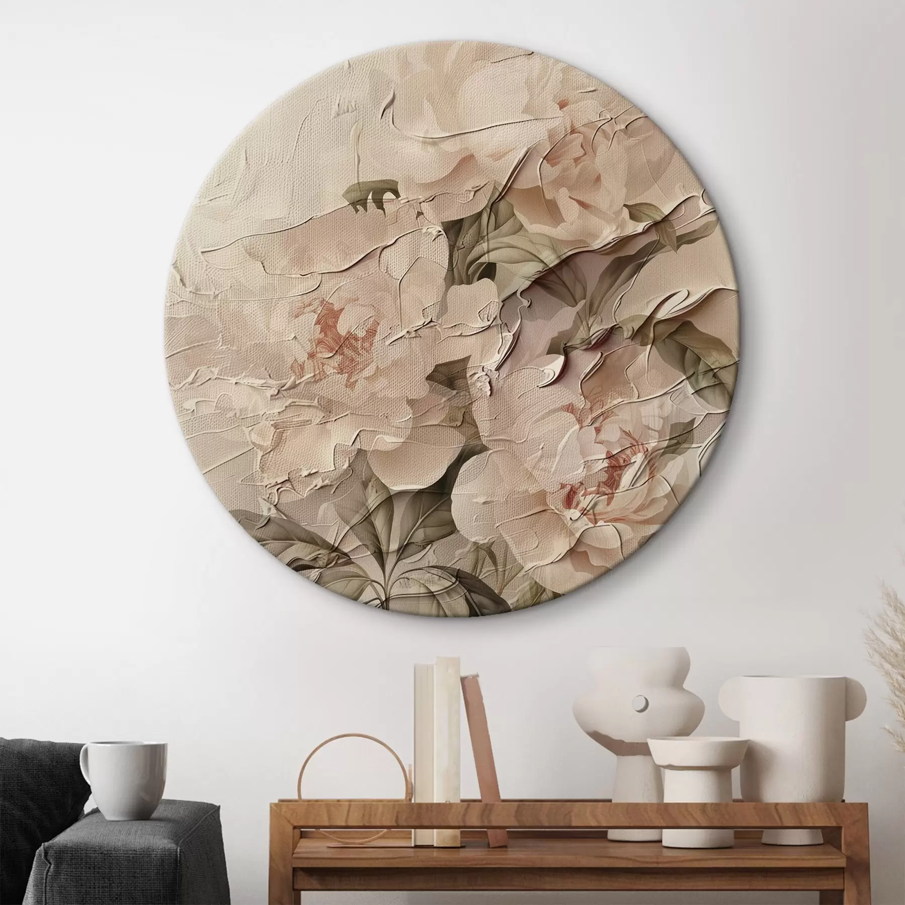 Pilt Lopsakas kimp pojengid akvarellistiilis heledal taustal r45336