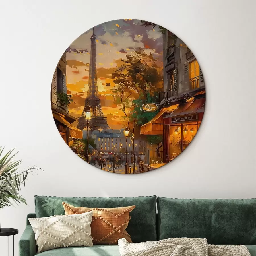 Pilt Tänav Pariisis, õlimaali efekt r45340