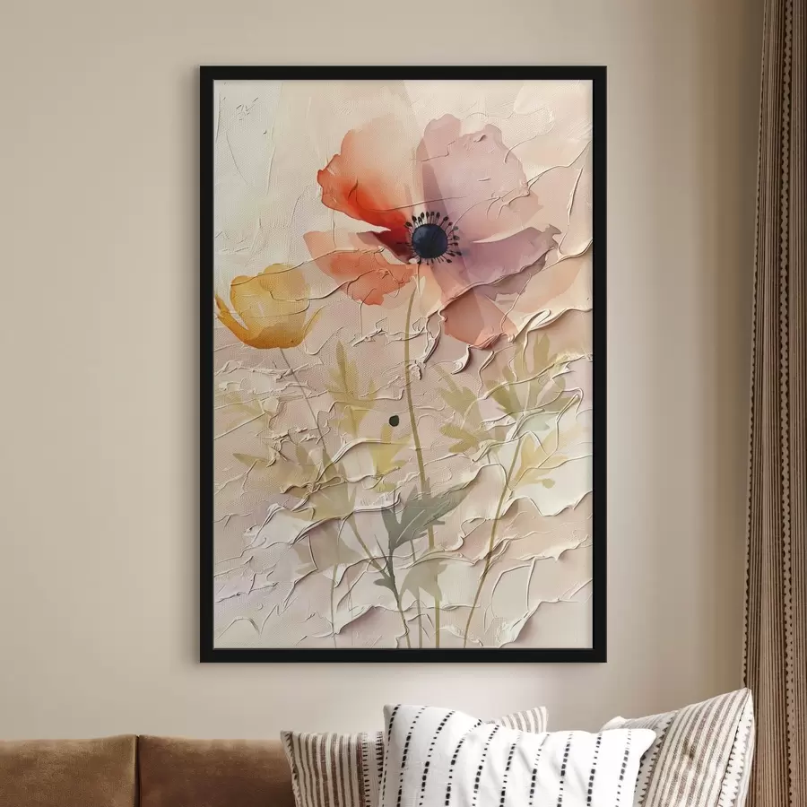 Fototapeedid Läbipaistev lilleseade heledal taustal f45338