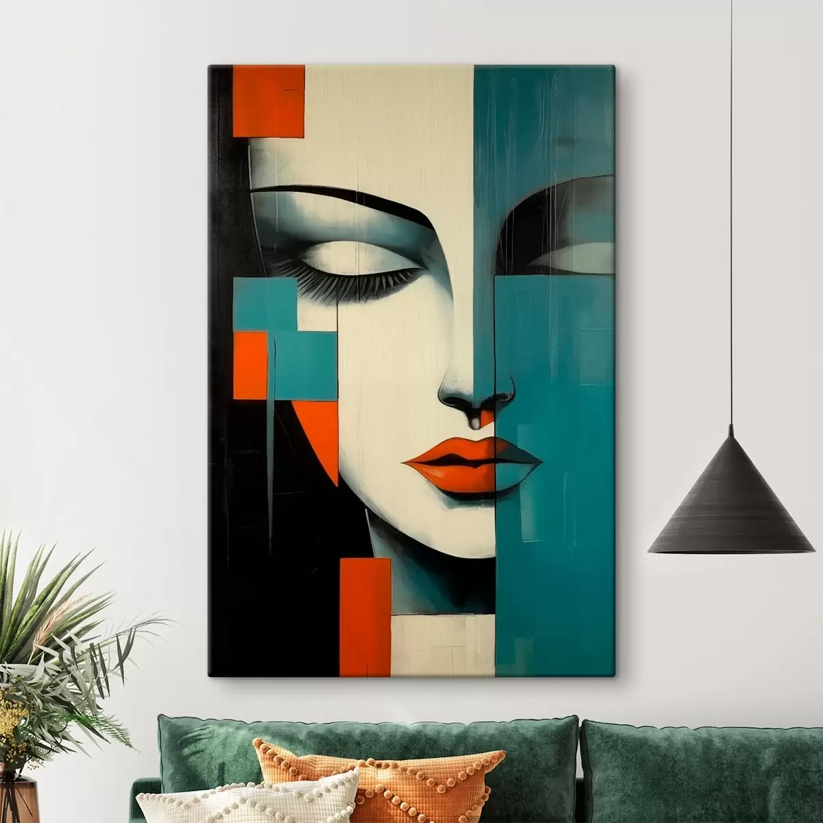 Pilt Abstraktne naiste portree s45438