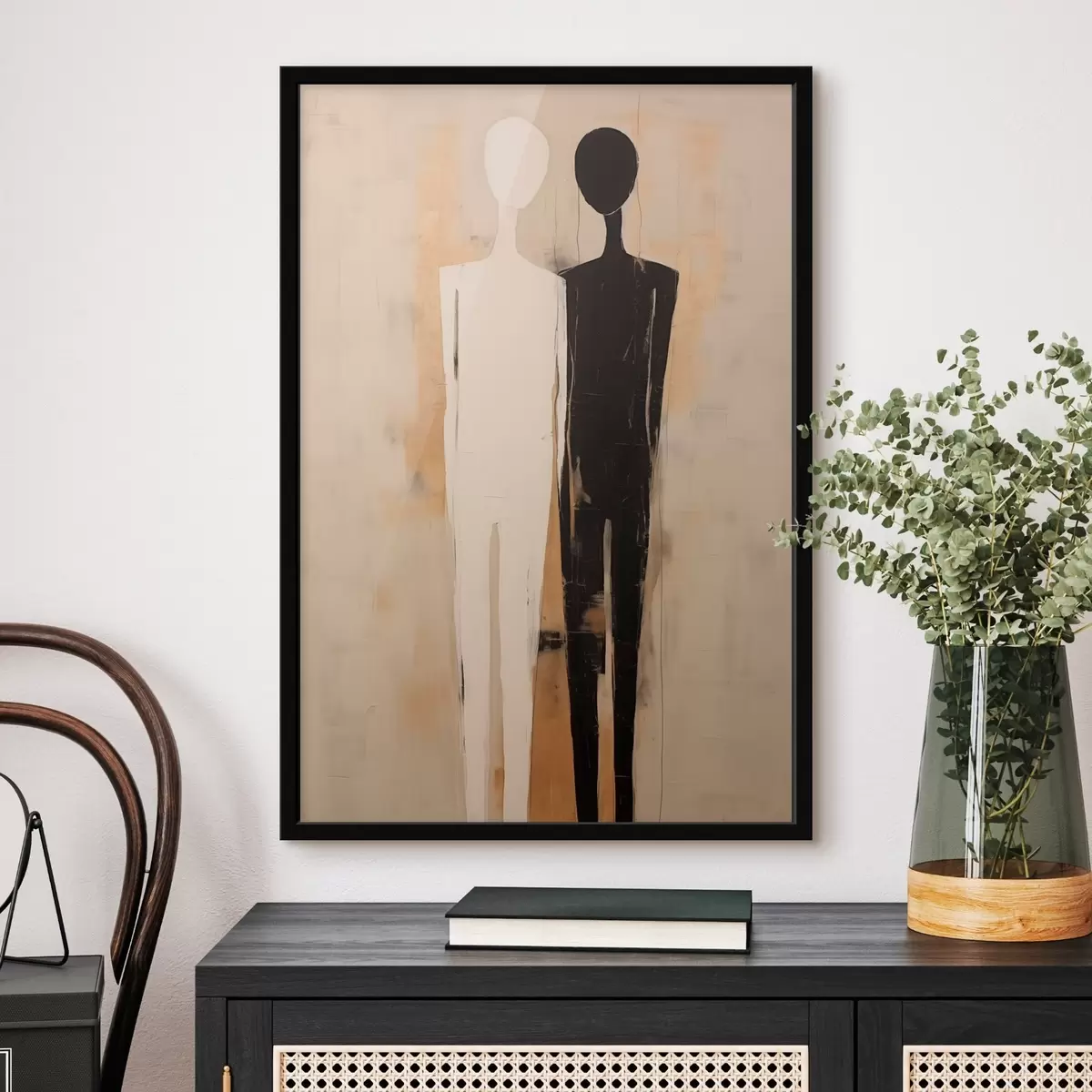 Plakat Kahe figuuri siluett f45430