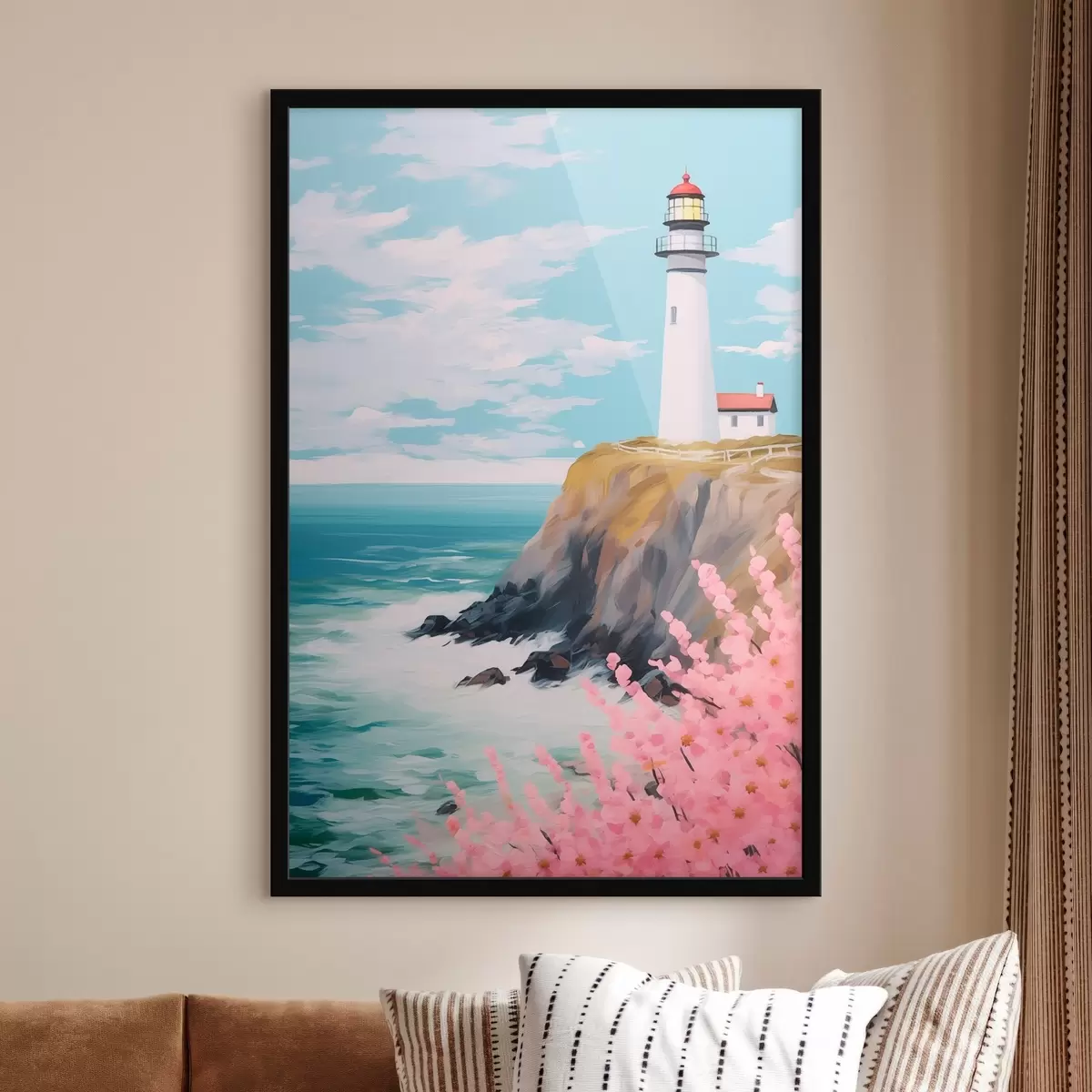 Plakat Majakas kaljusel mere ääres f45435