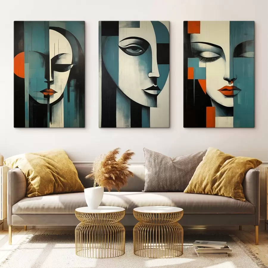 Pilt Abstraktsed naiste portreed m00621