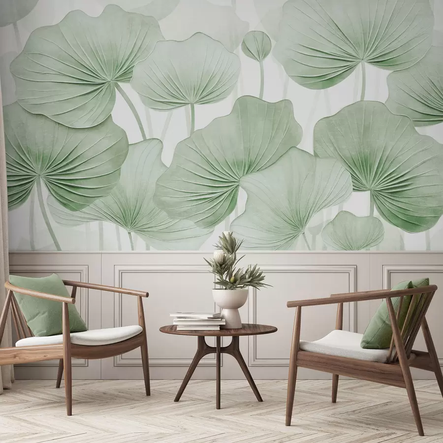 Fototapeedid Lootose lehed imitatsiooniga kahjustatud tekstuuriga w04412