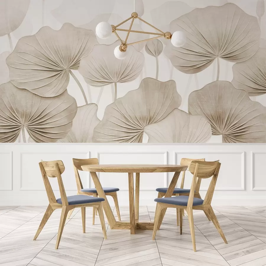 Fototapeedid Lootose lehed imitatsiooniga kahjustatud tekstuuriga w04412v1