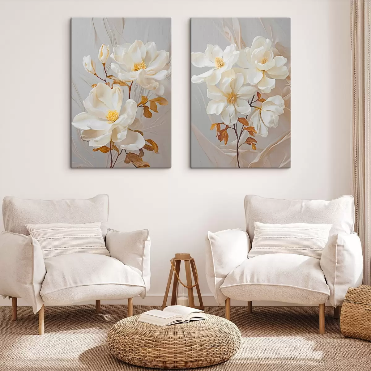 Pilt Õrnad abstraktsed lilled m00611