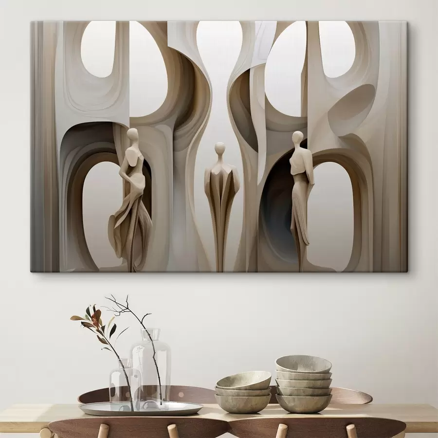 Pilt Abstraktsioon koos siluettidega s45371