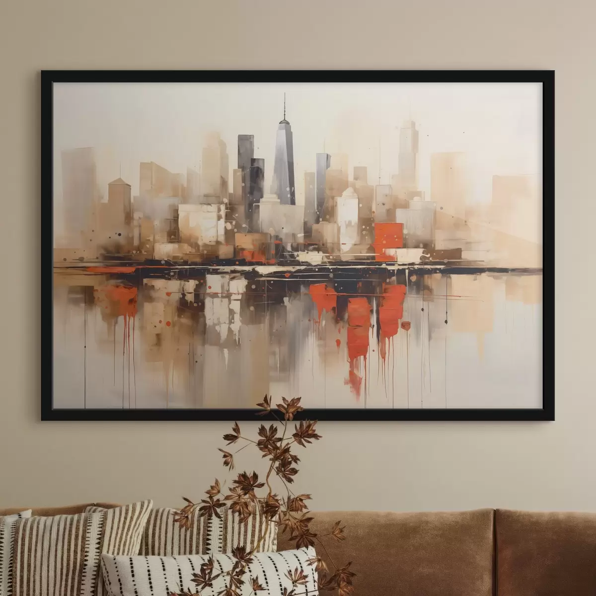 Plakat Abstraktne linnapilt f45368