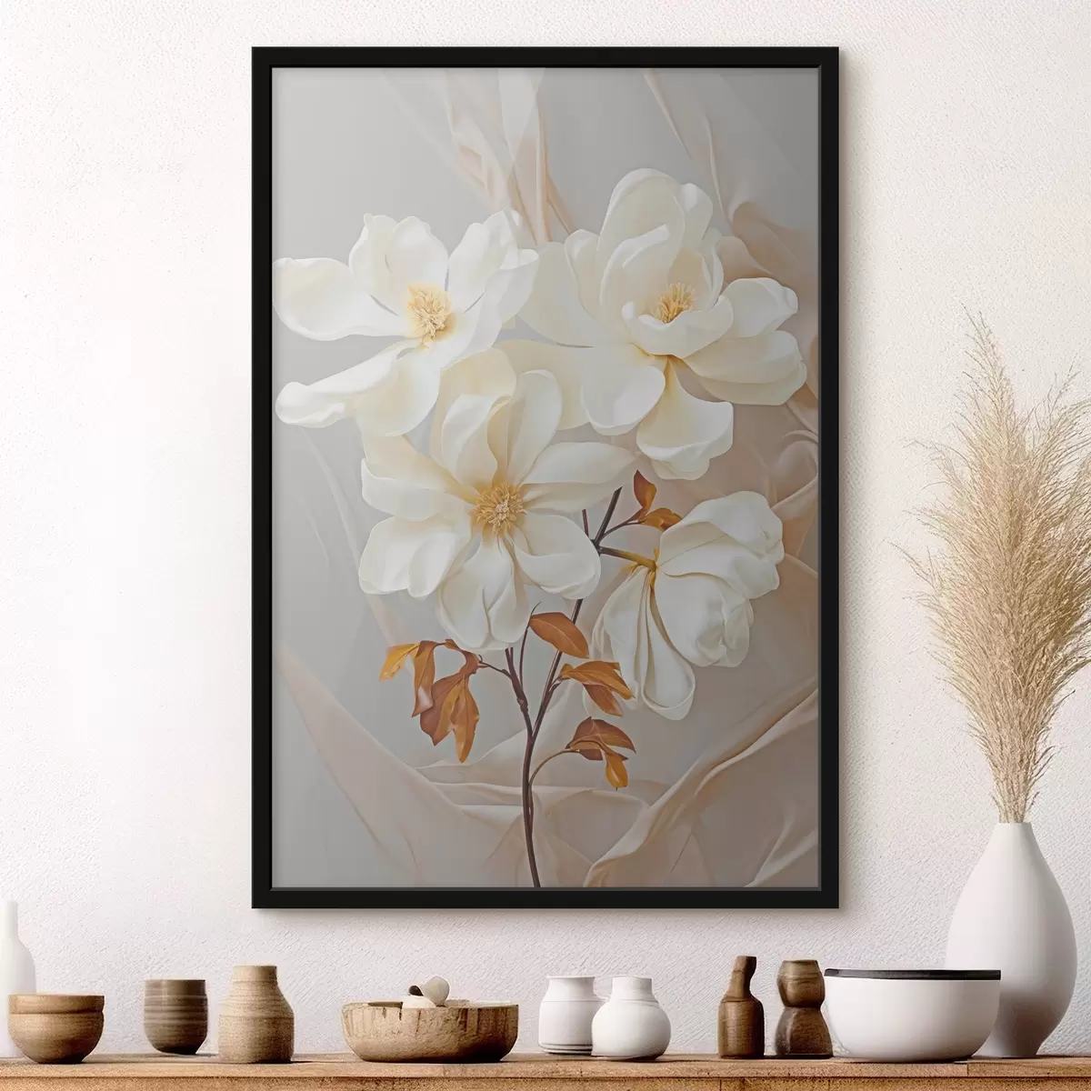 Plakat Õrnad abstraktsed lilled f45378