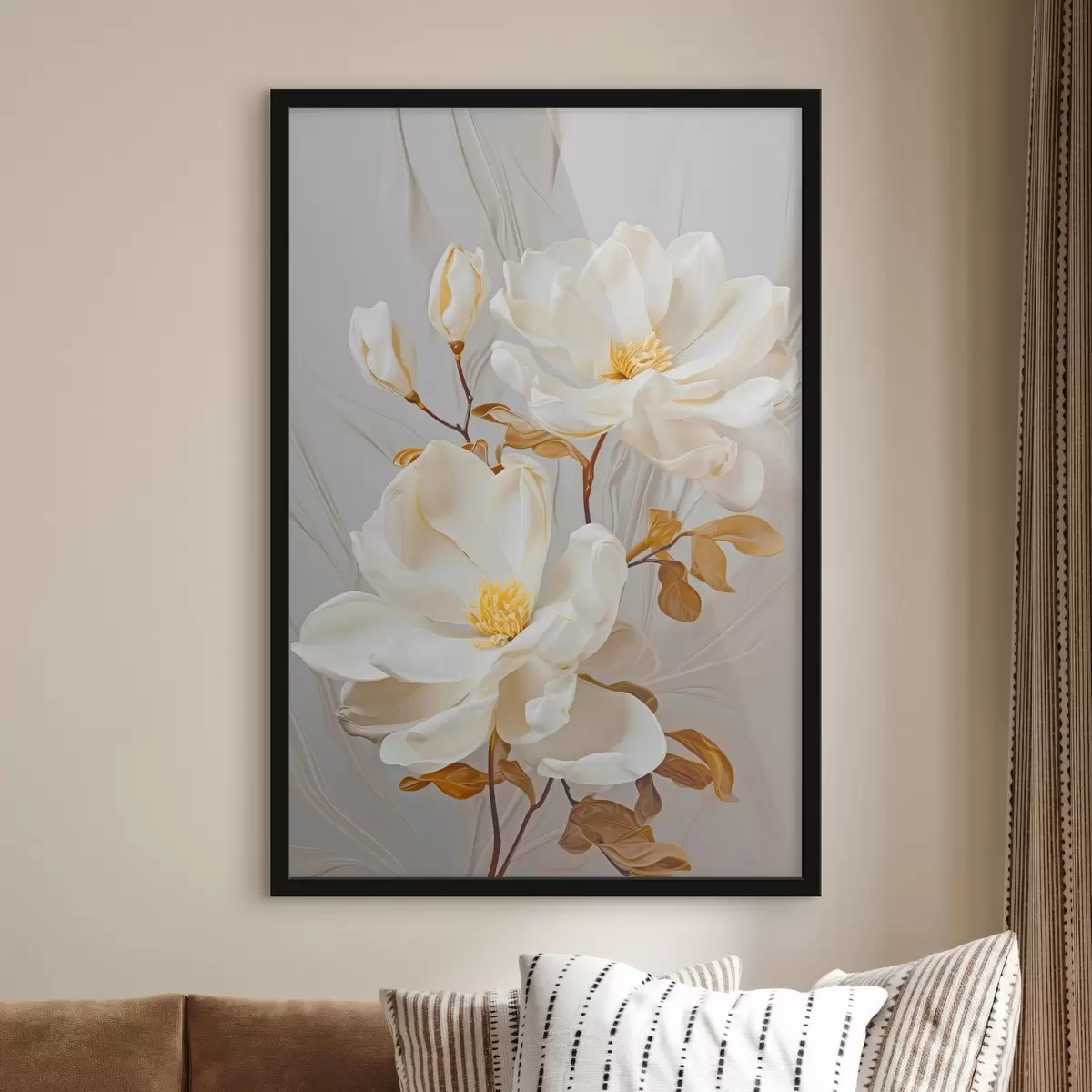 Plakat Õrnad abstraktsed lilled f45446