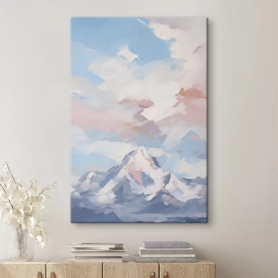 Pilt Mägi vastu taevast koos pilvedega s45458