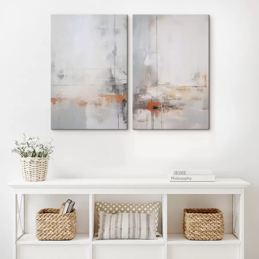 Pilt Kaasaegne abstraktsioon koos kulunud tekstuuri imitatsiooniga m00623