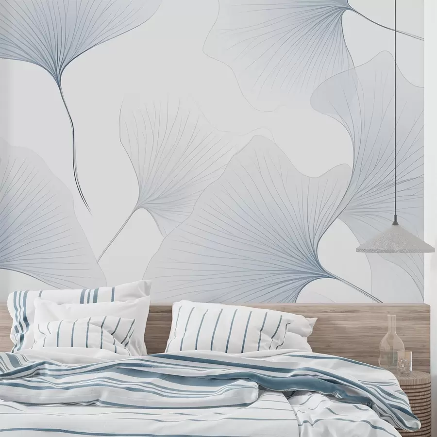 Fototapeedid Läbipaistvad ginkgo lehed w04433