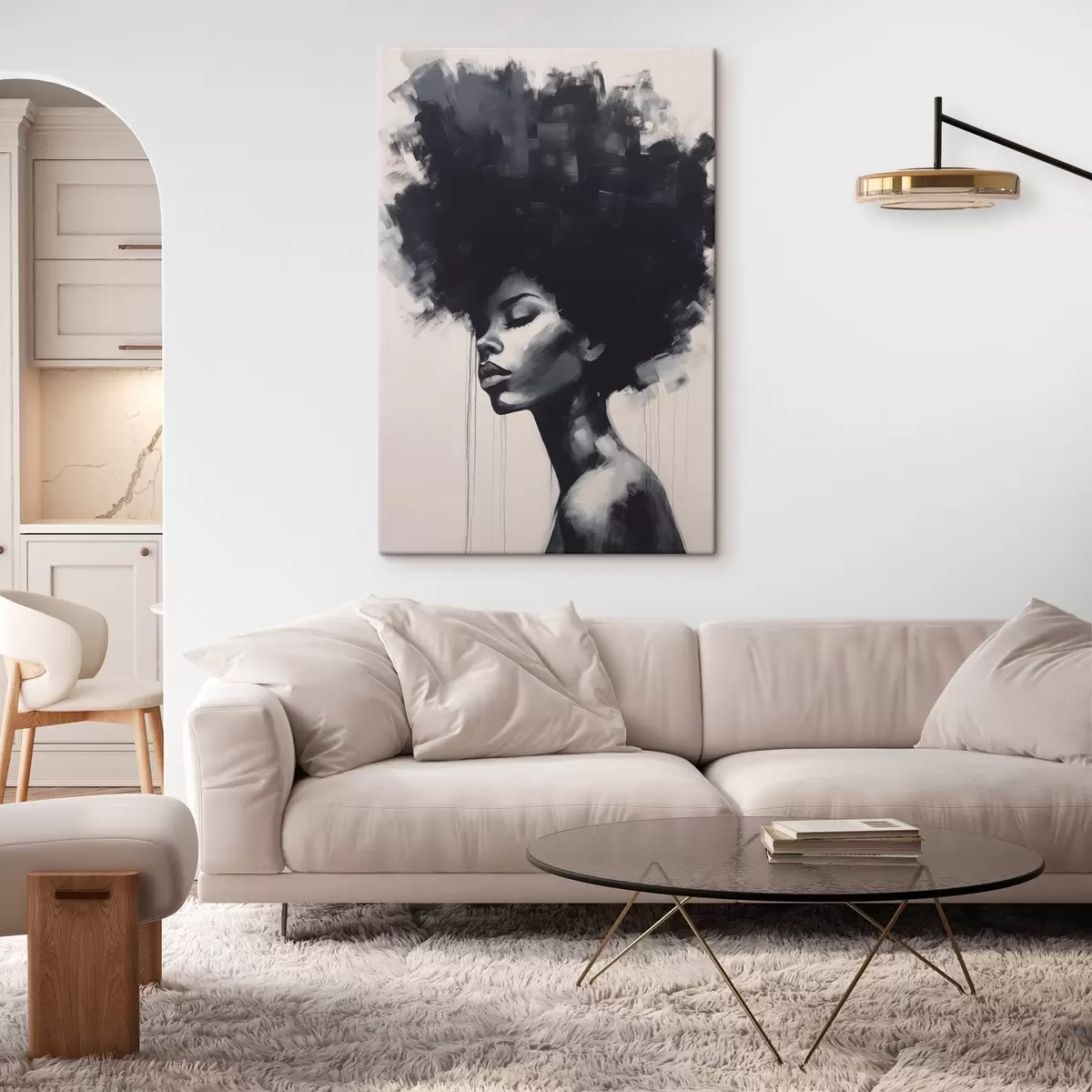 Pilt Abstraktne naiste portree s45464