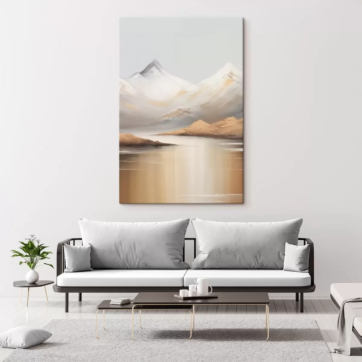 Pilt Mägijärv lumiste tippude all s45466