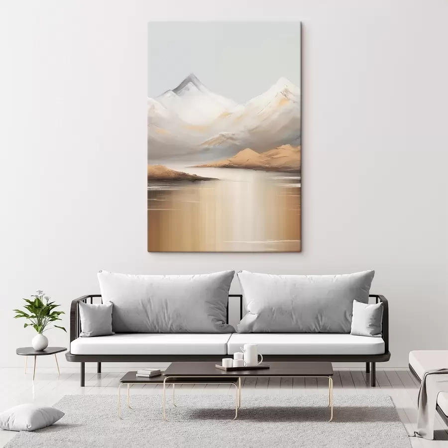 Pilt Mägijärv lumiste tippude all s45466