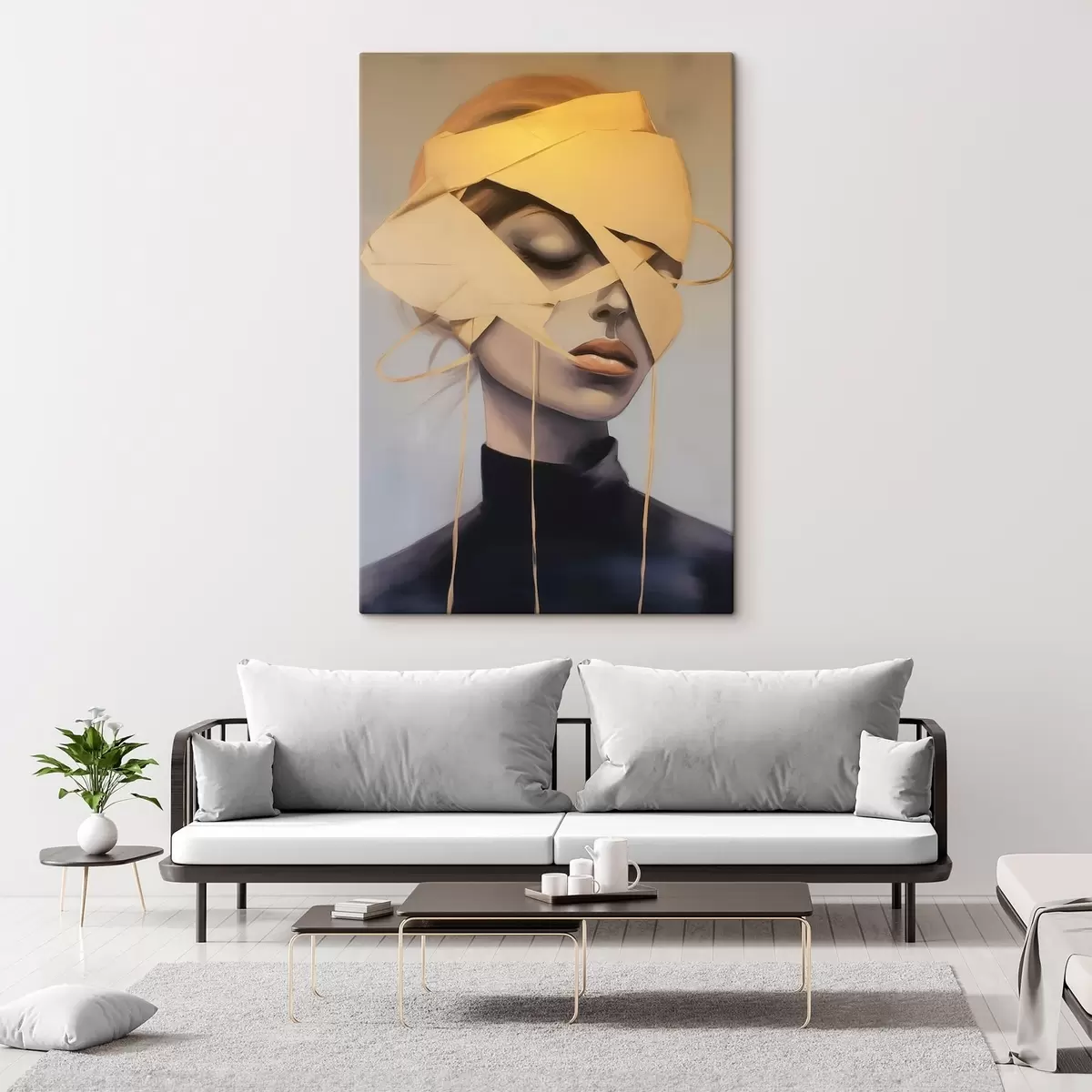 Pilt Naise portree sidemega s45472