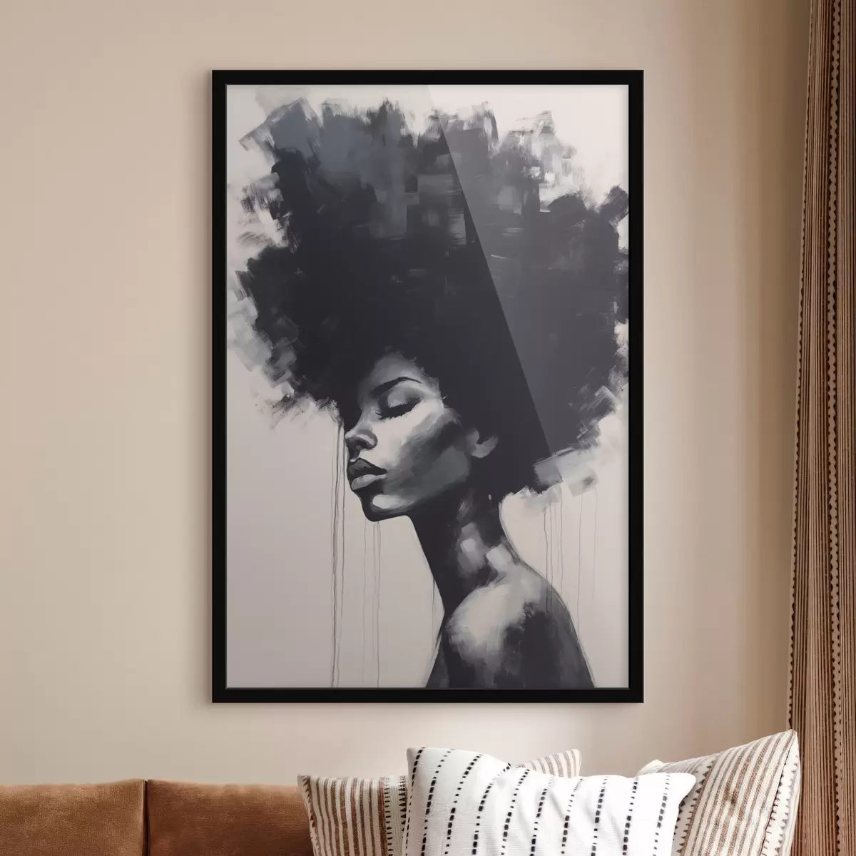 Plakat Abstraktne naiste portree f45464