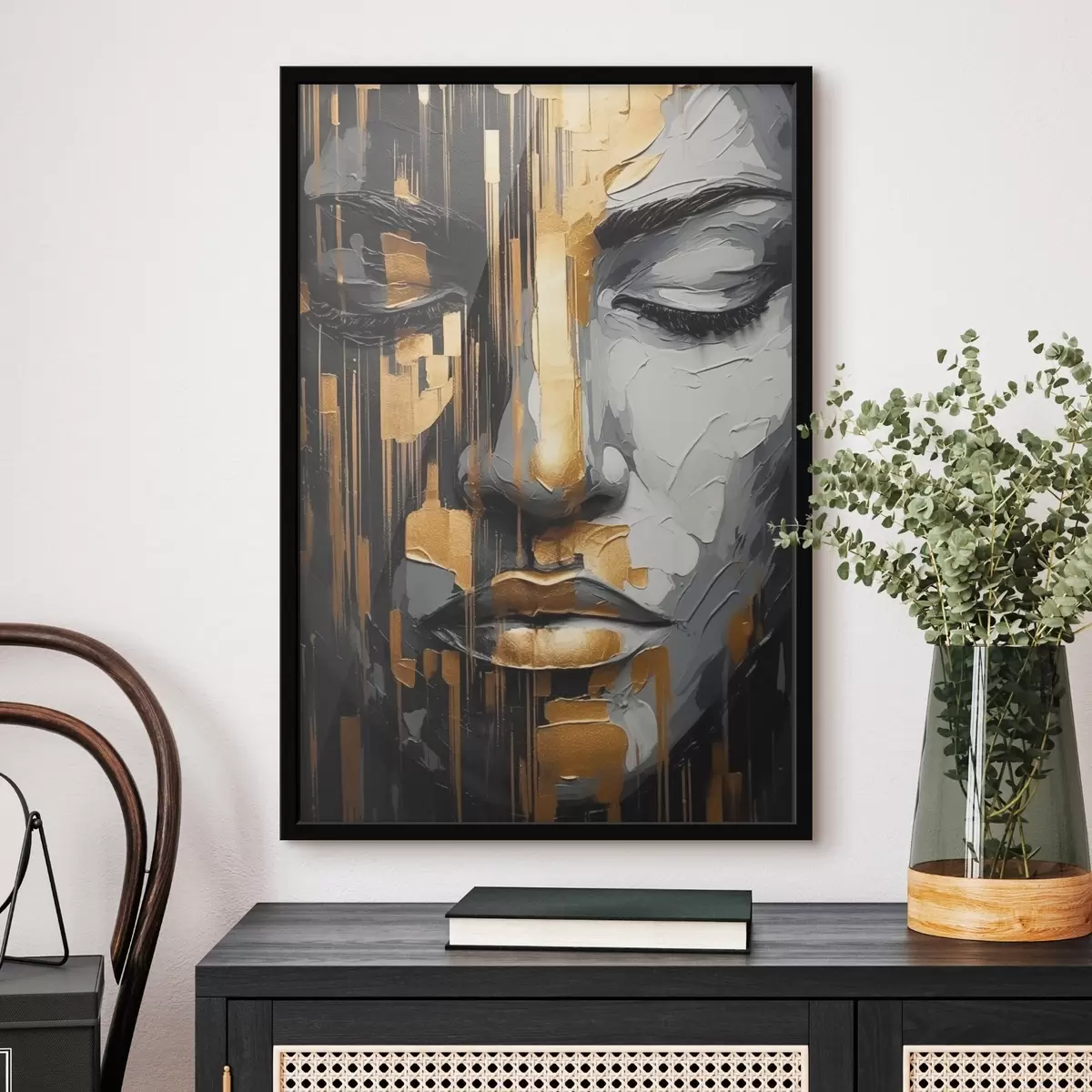 Plakat Abstraktne naiste portree f45475