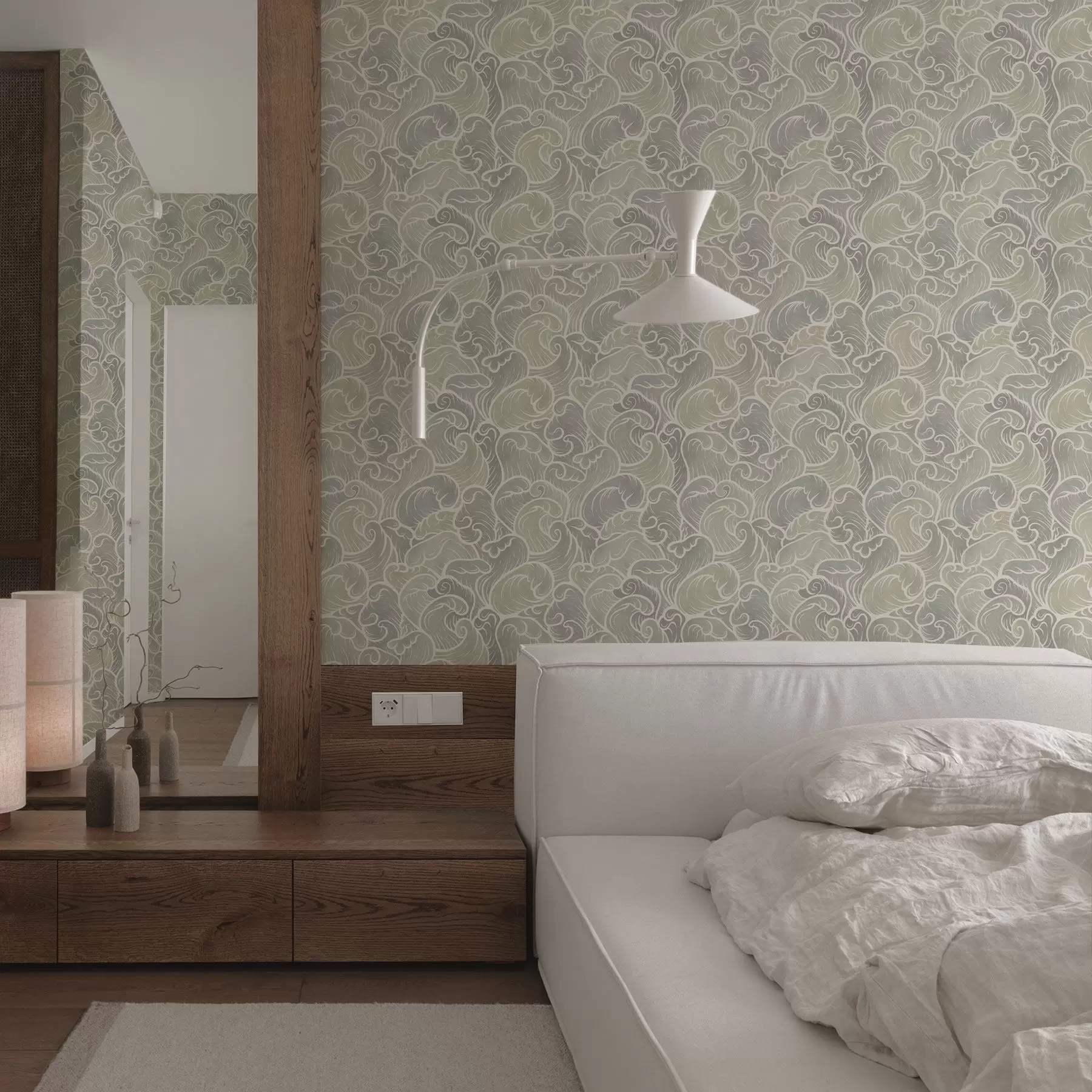 Fototapeedid Abstraktsed lained pastelsetes toonides a00285