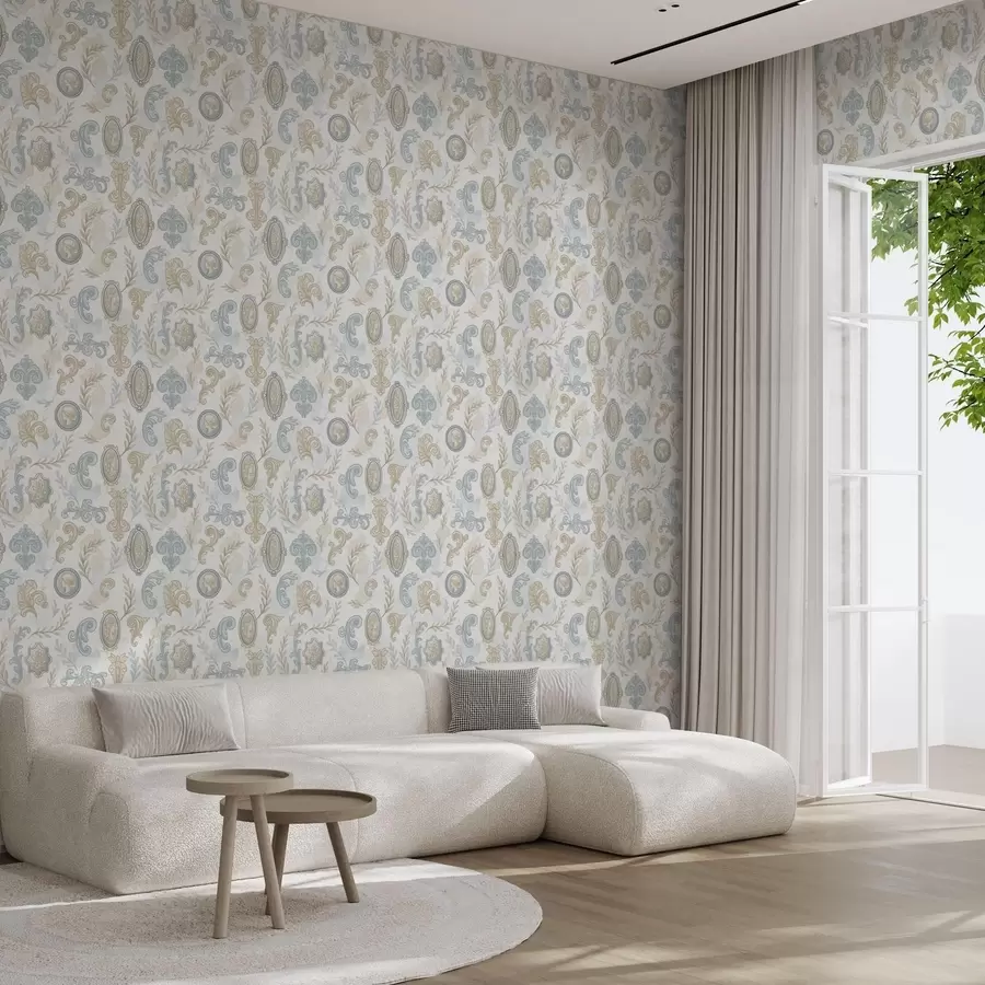 Fototapeedid Klassikaline ornament medaljonide ja mustritega a00319